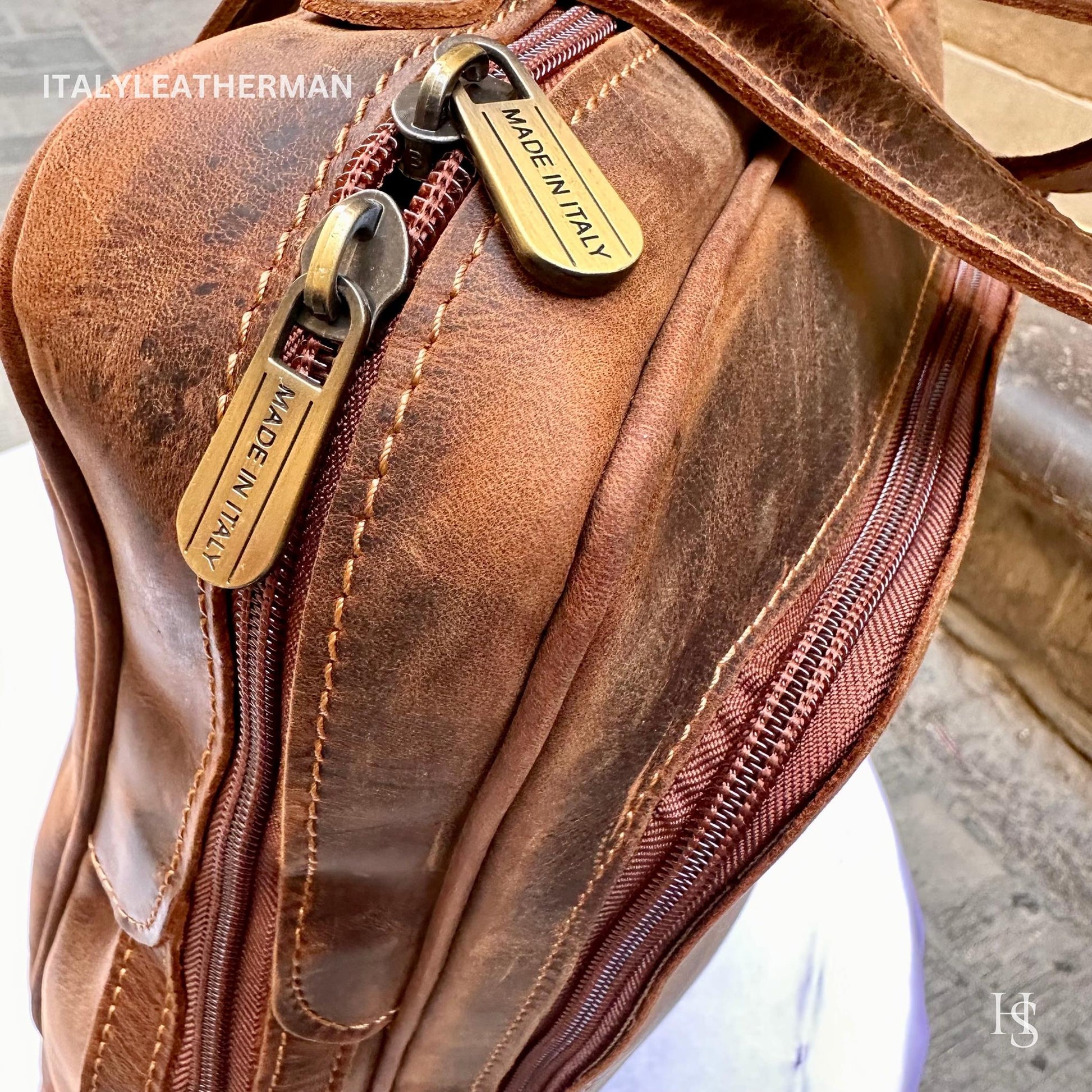 Italian Leather Backpack for Men Handmade Excellence from Florence - Italy Leather Shop