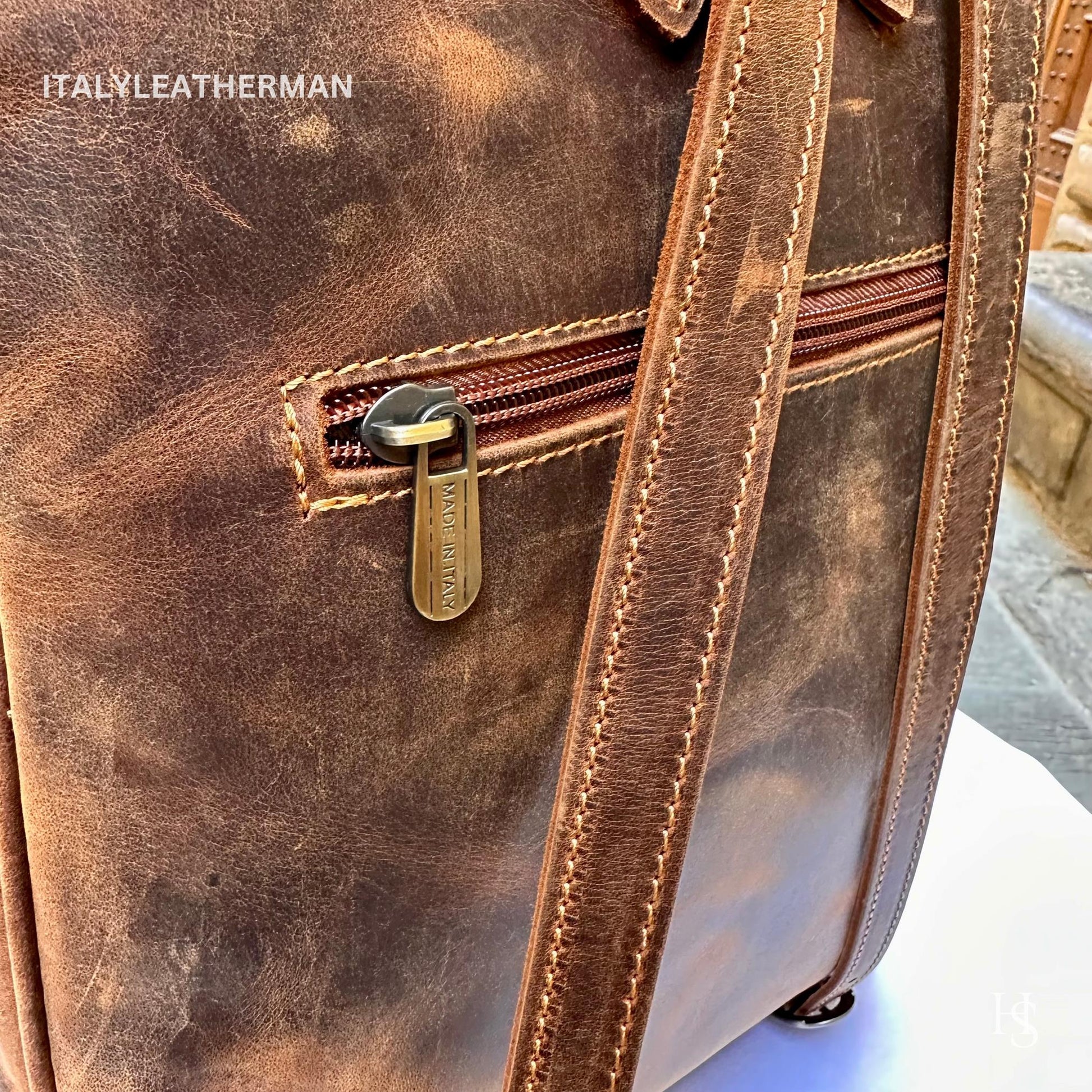 Italian Leather Backpack for Men Handmade Excellence from Florence - Italy Leather Shop