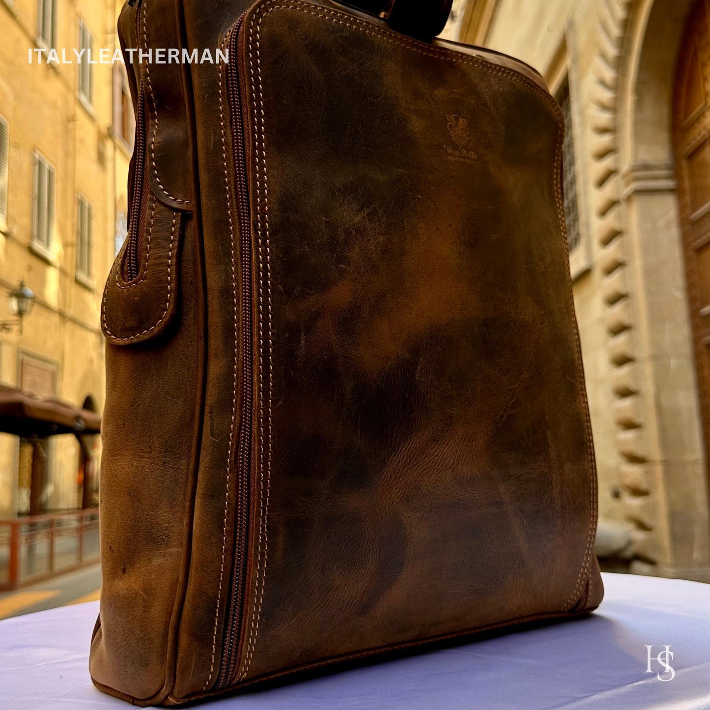 Italian Leather Backpack for Men Handmade Excellence from Florence - Italy Leather Shop