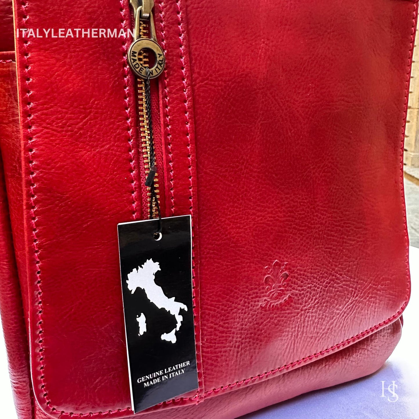 Italian Handmade Leather Crossbody Bags for Men Made In Italy from Florence - Italy Leather Shop
