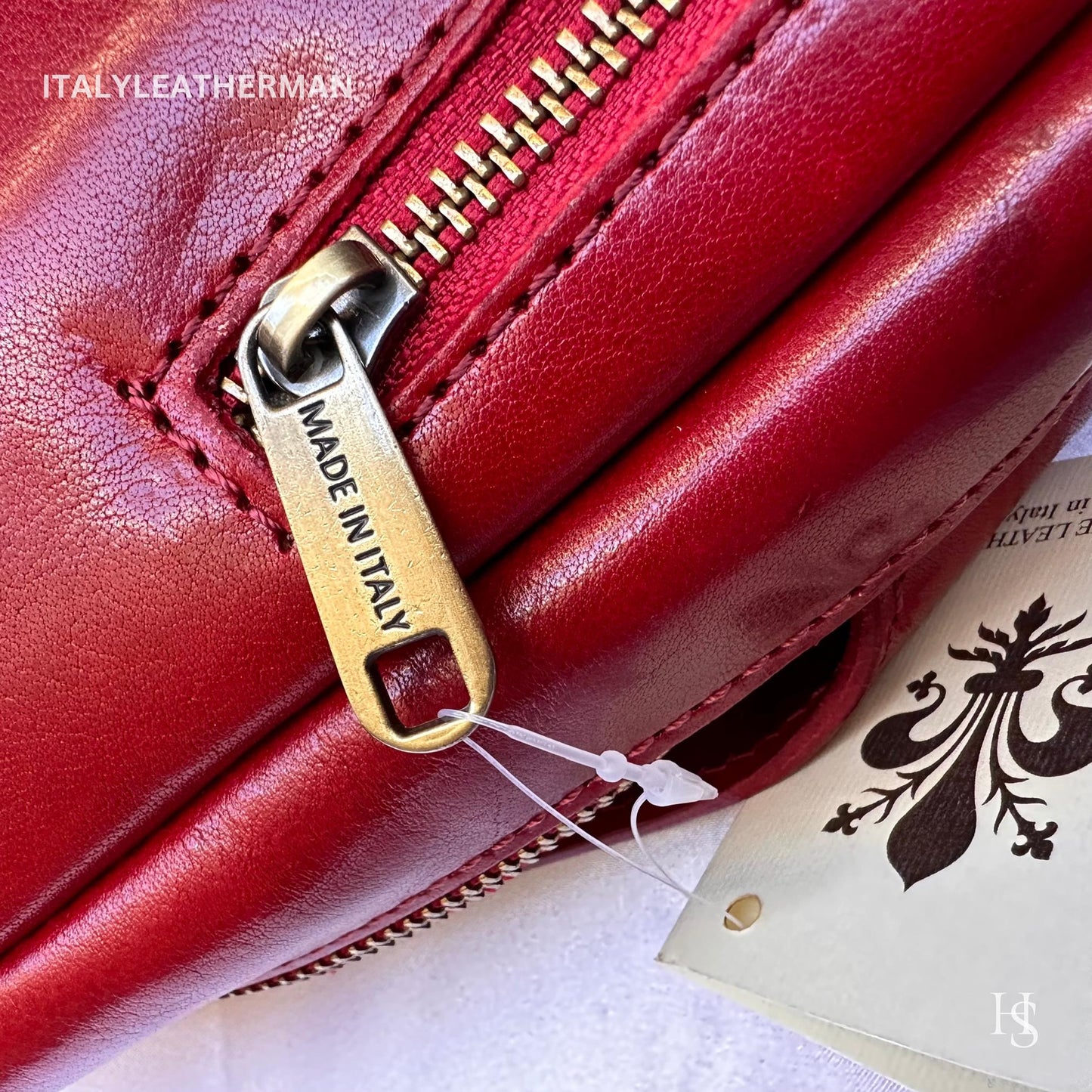 Italian Handmade Leather Sling Bag  Unisex Design, Made in Italy - Italy Leather Shop