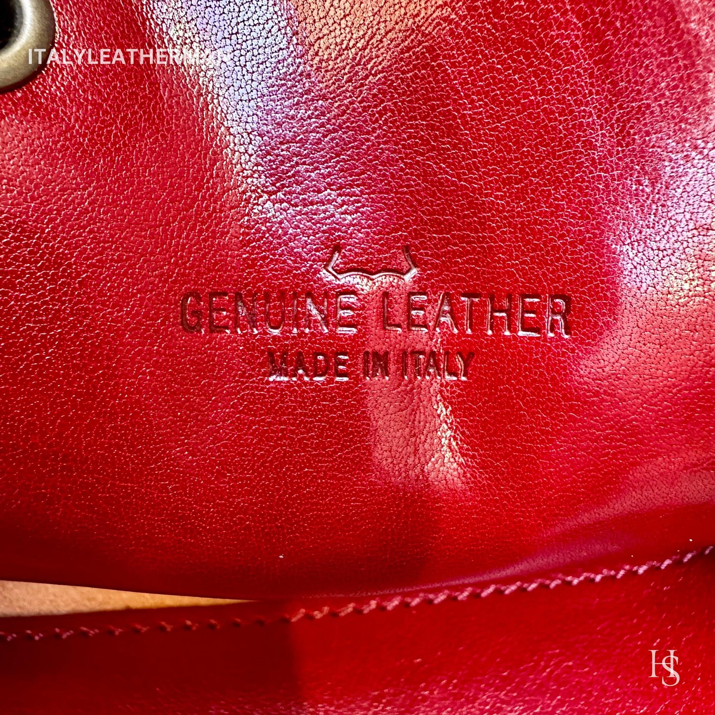 Italian Handmade Leather Sling Bag  Unisex Design, Made in Italy - Italy Leather Shop