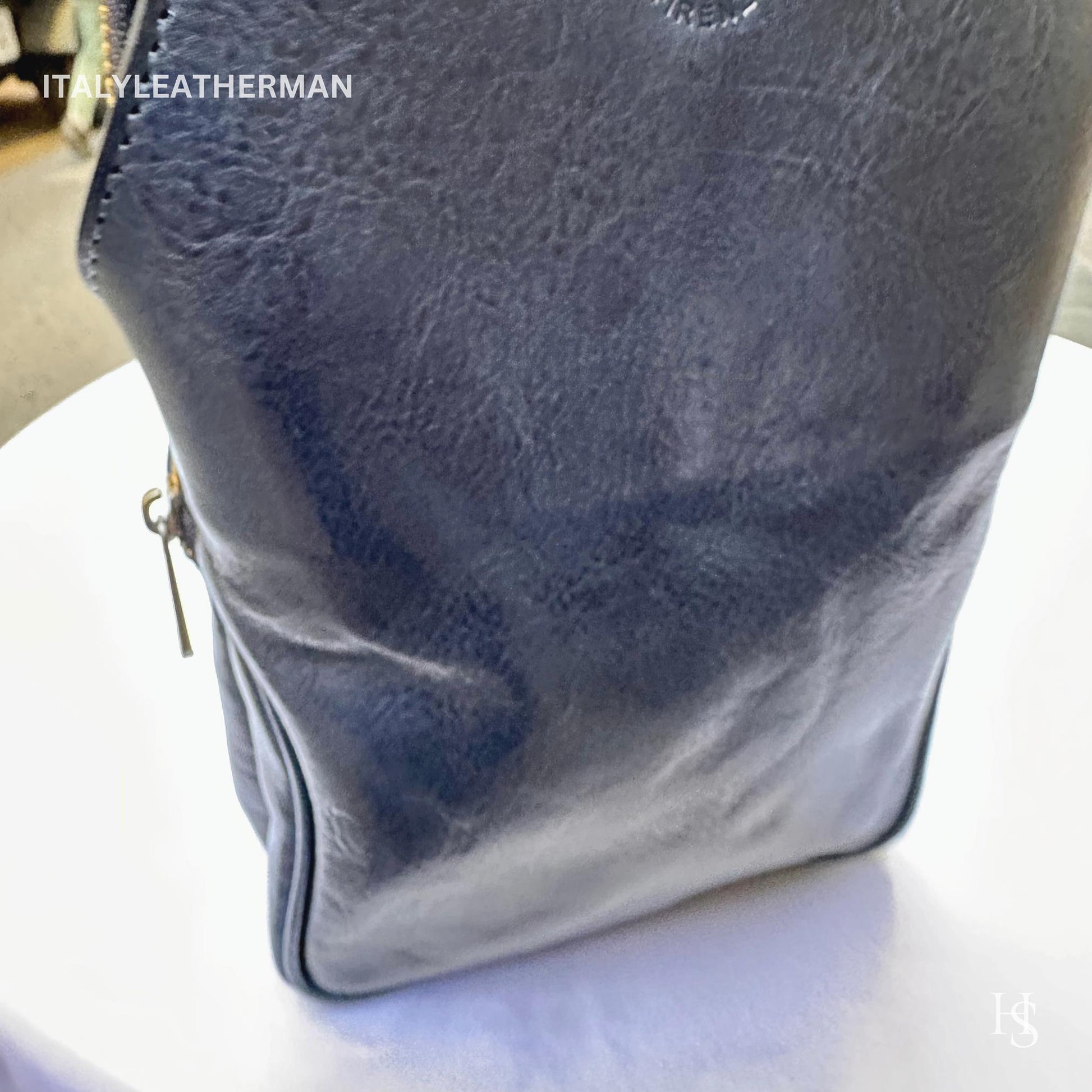Italian Handmade Leather Sling Bag  Unisex Design, Made in Italy - Italy Leather Shop