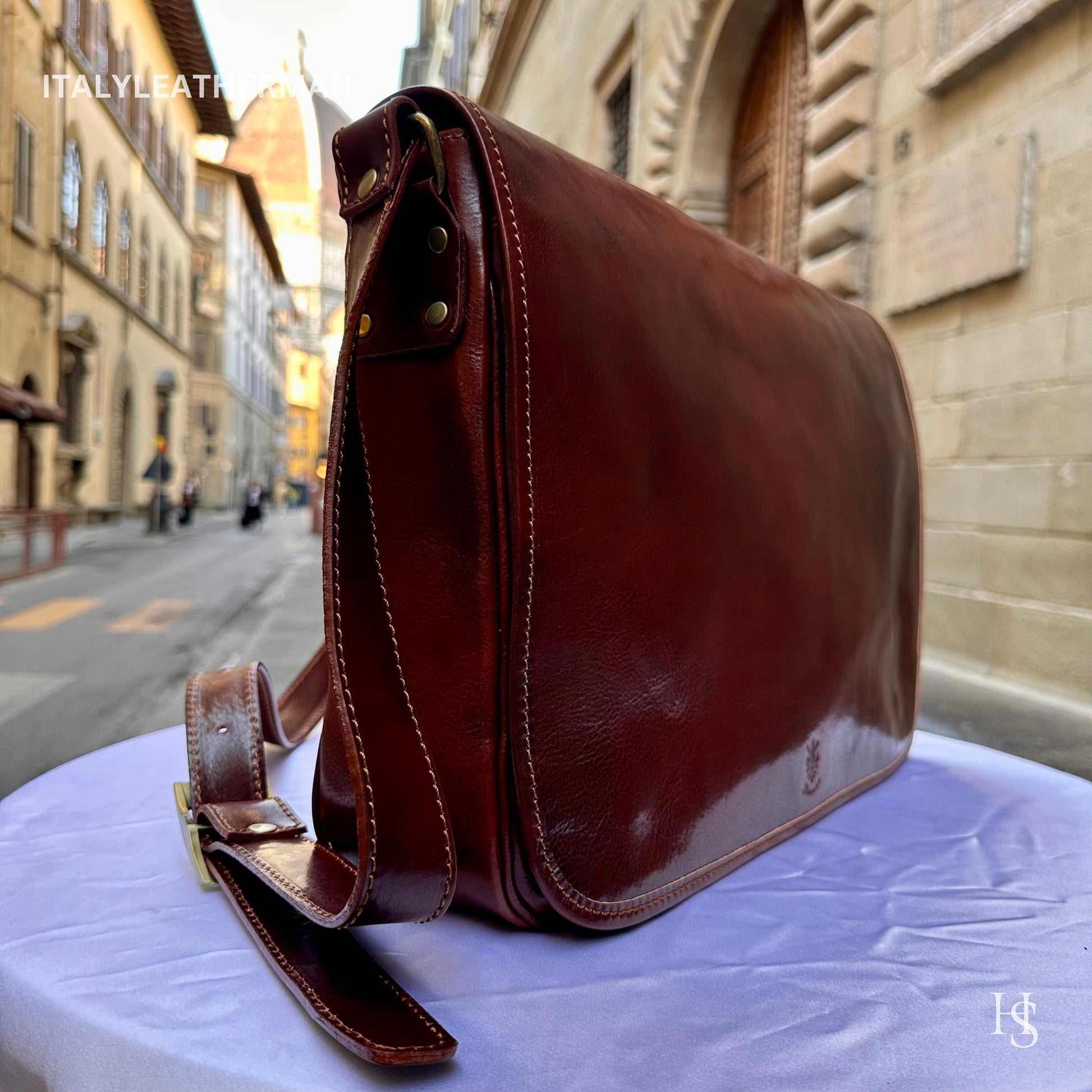 Italian Handmade Leather Satchels Bags for Men | Elevate Your Style with Exquisite Craftsmanship made in Italy from Florence - Italy Leather Shop