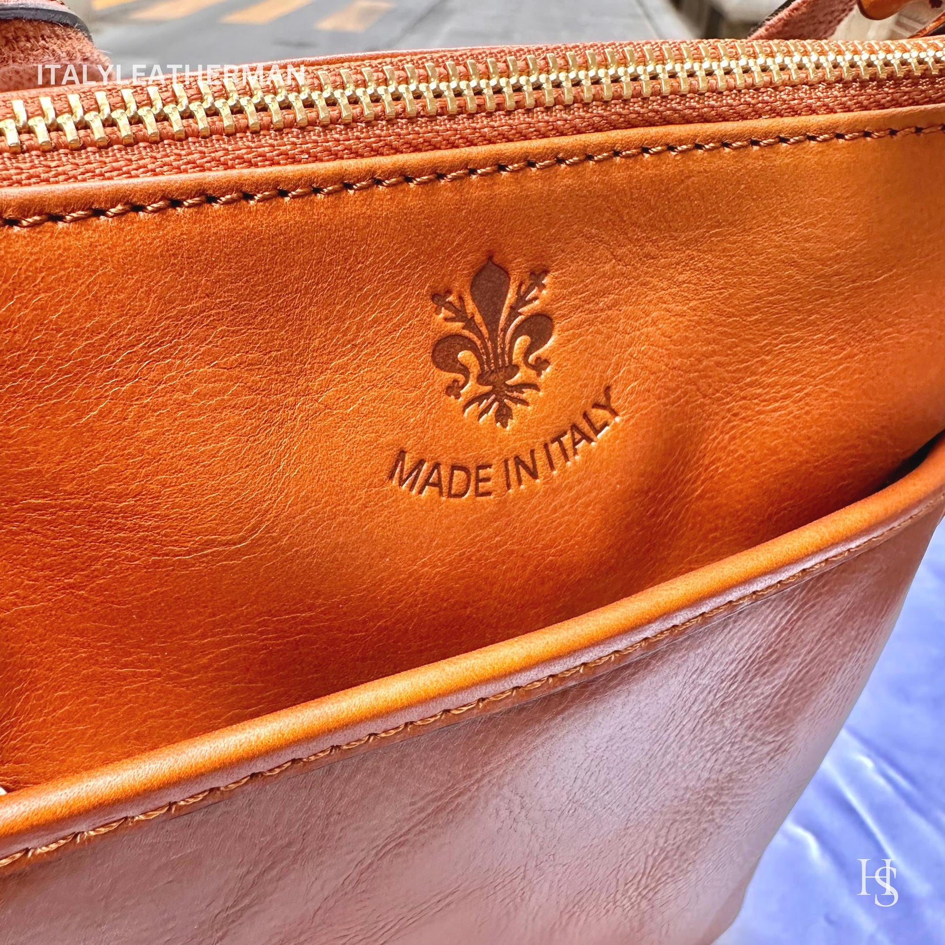 Italian Handmade Leather Crossbody Bags for Men Made In Italy from Florence - Italy Leather Shop