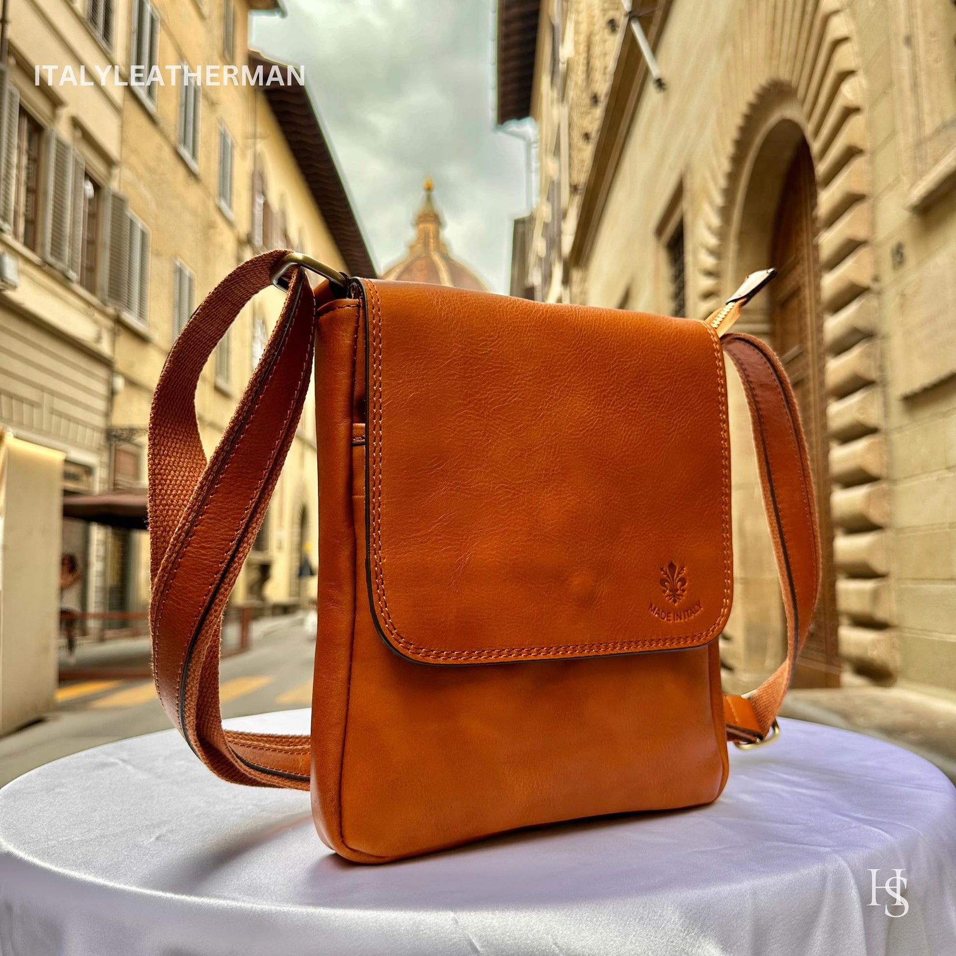 Italian Handmade Leather Crossbody Bags for Men Made In Italy from - Italy Leather Shop