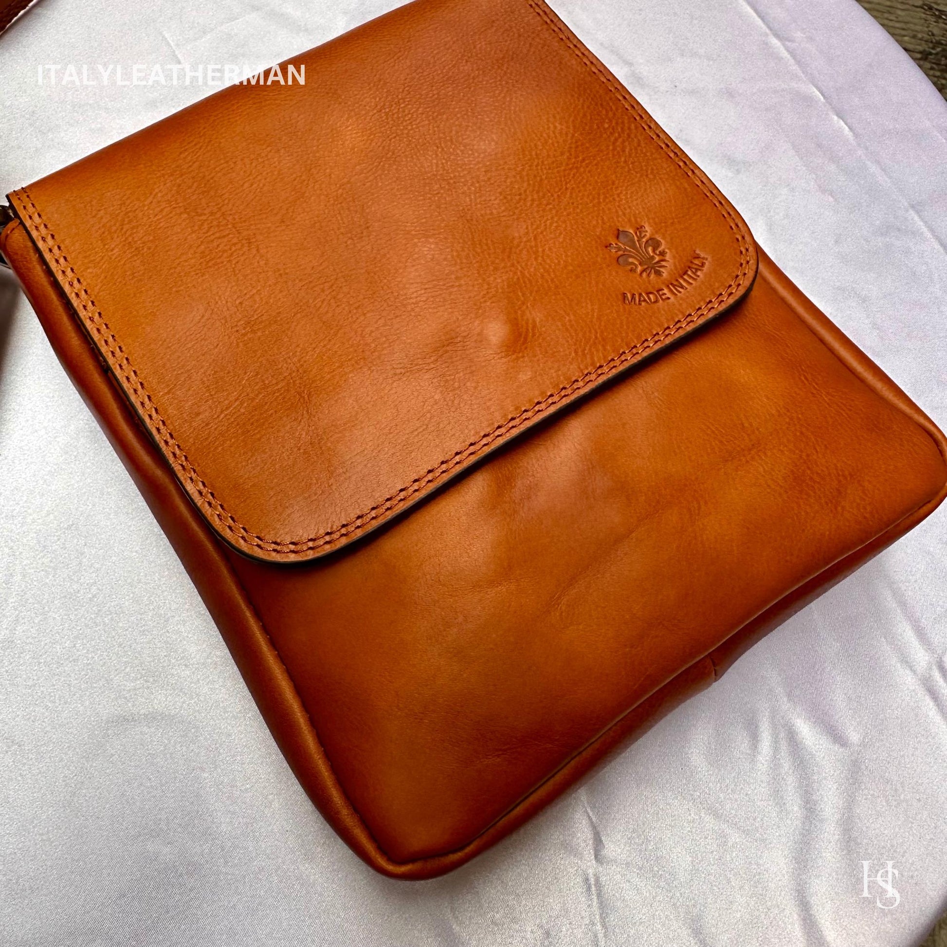 Italian Handmade Leather Crossbody Bags for Men Made In Italy from - Italy Leather Shop