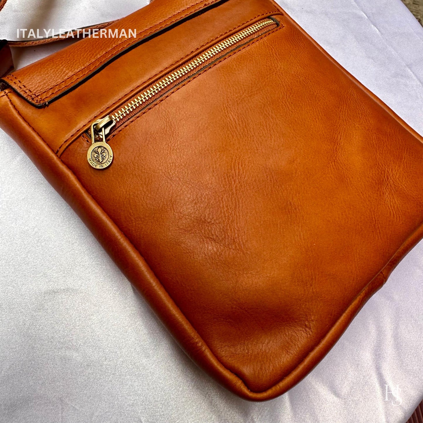 Italian Handmade Leather Crossbody Bags for Men Made In Italy from - Italy Leather Shop