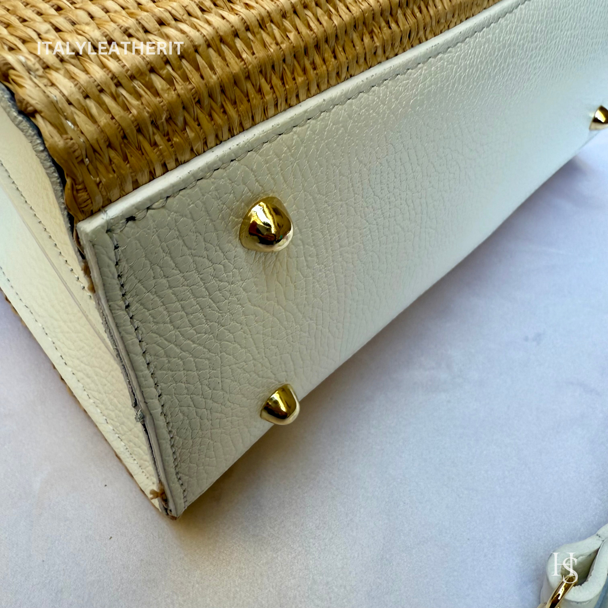 Elegant Italian Leather & Straw Bags for Women Handmade in Florence - Italy Leather Shop