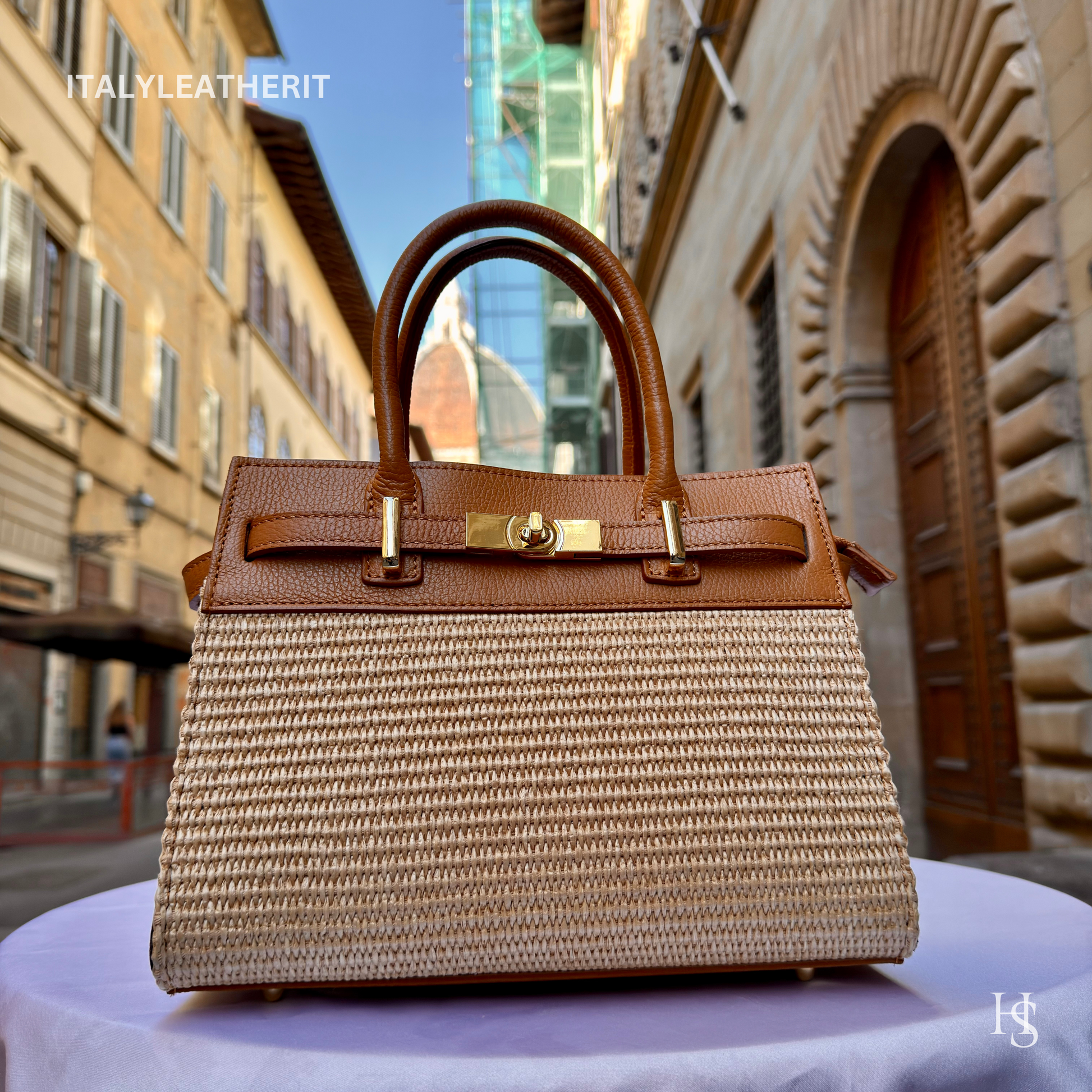Elegant Italian Leather & Straw Bags for Women Handmade in Florence - Italy Leather Shop
