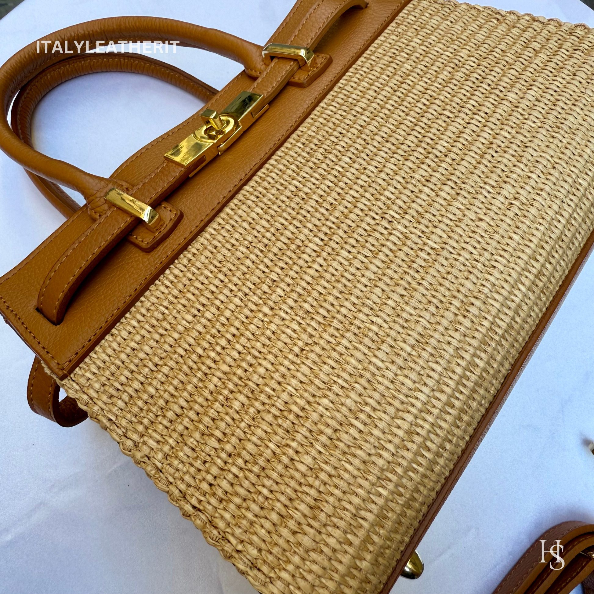 Elegant Italian Leather & Straw Bags for Women Handmade in Florence - Italy Leather Shop