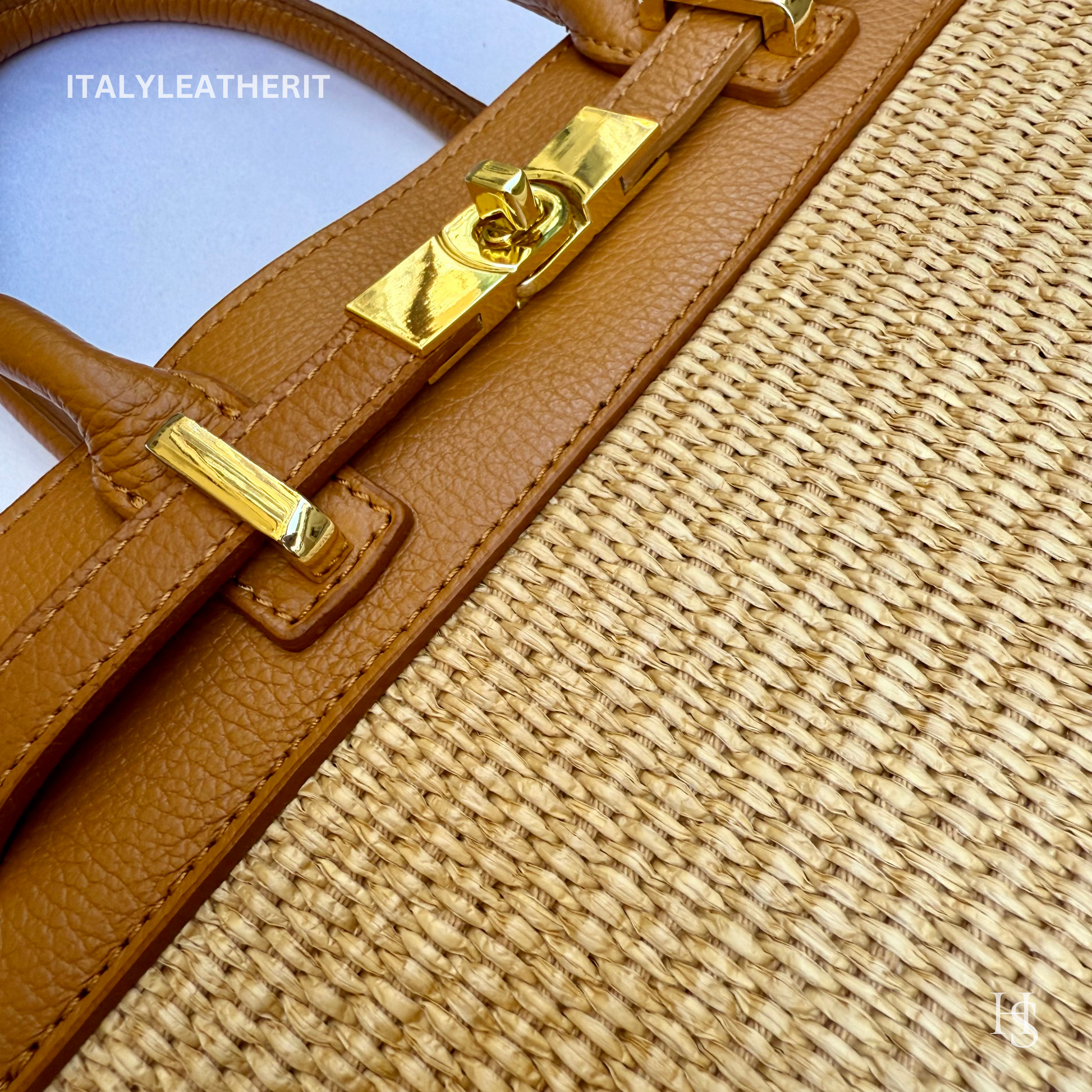 Elegant Italian Leather & Straw Bags for Women Handmade in Florence - Italy Leather Shop