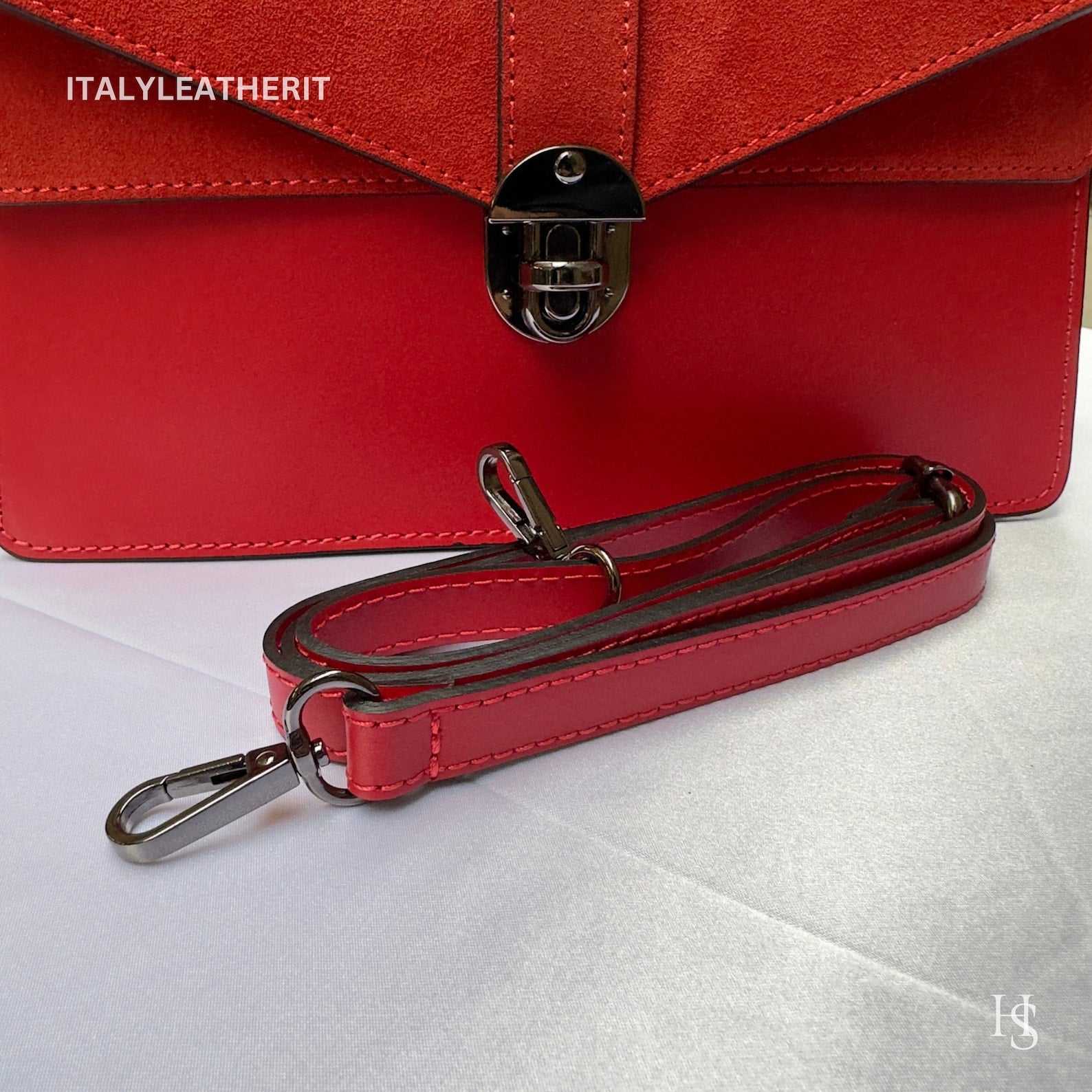 Italian Handmade Leather Top-Handle Bag Elegant Design from Florence - Italy Leather Shop