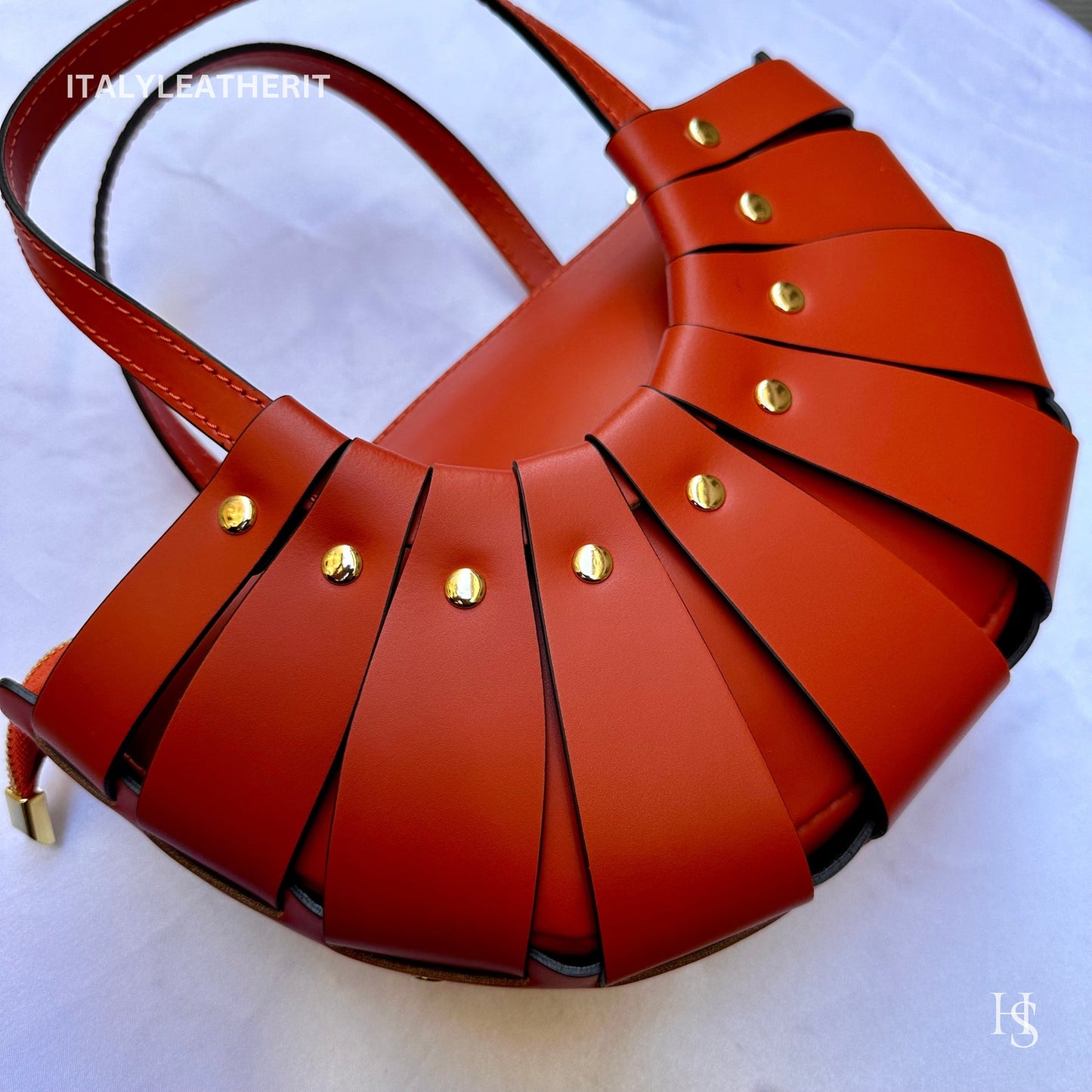 Elegant Italian Leather Shoulder Tote Crafted in Florence Handcrafted in Florence - Italy Leather Shop