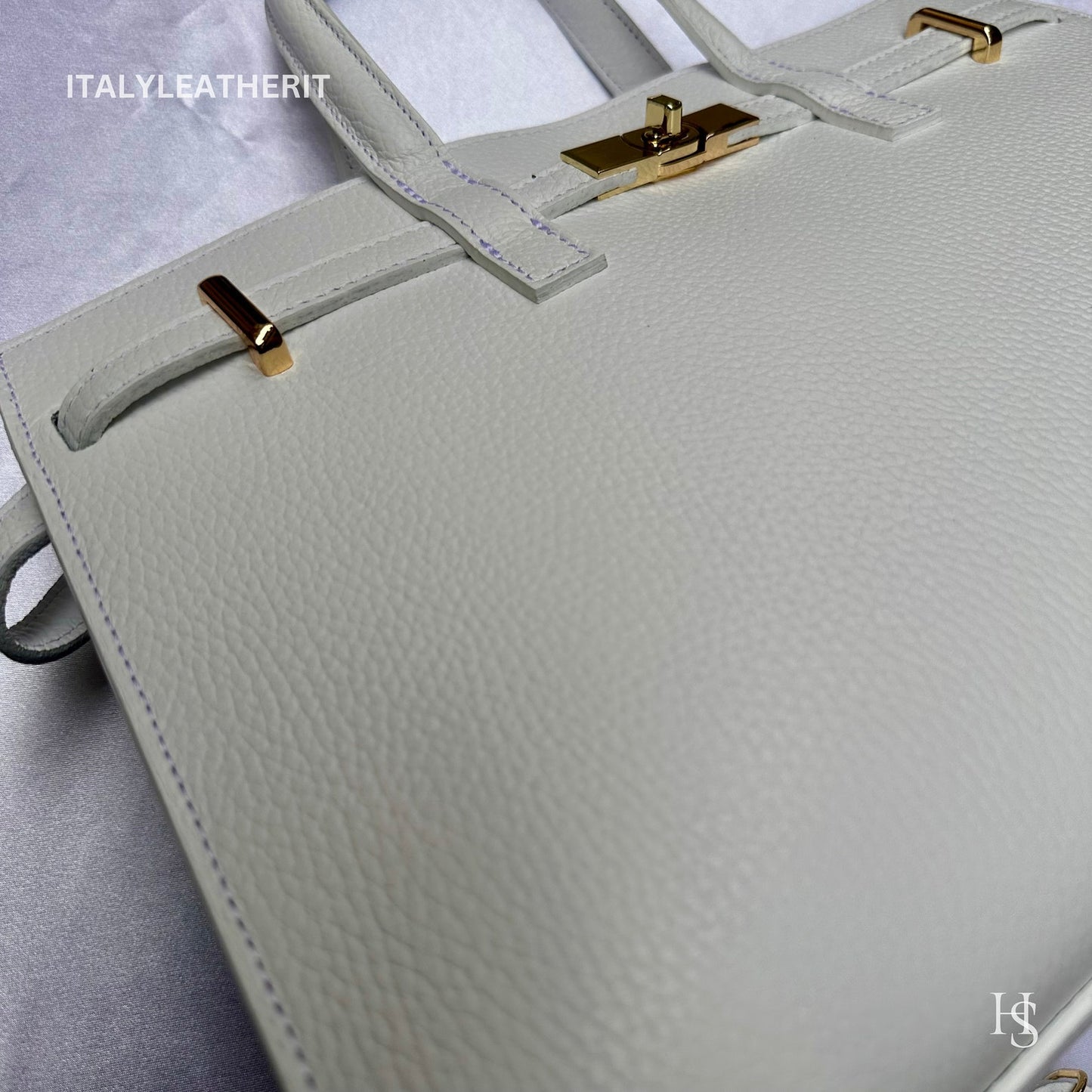 Italian Leather Tote for Women – Gold Hardware, Handmade in Florence - Italy Leather Shop