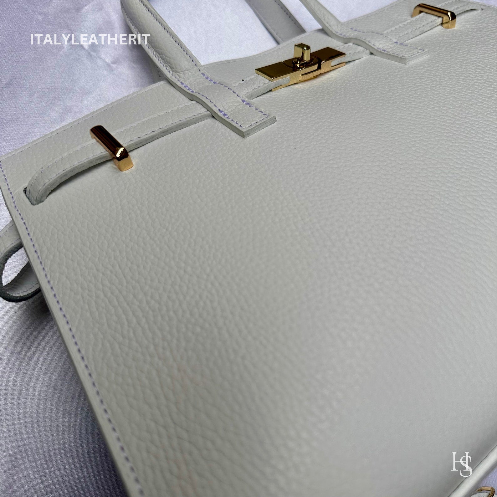 Italian Leather Tote for Women – Gold Hardware, Handmade in Florence - Italy Leather Shop