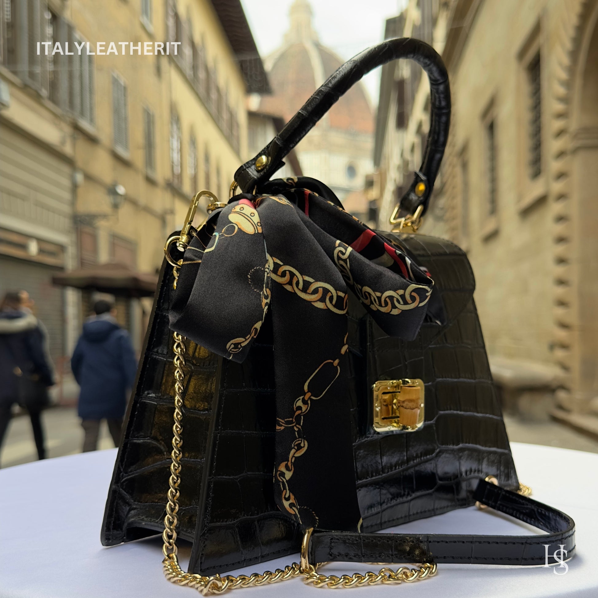 Italian Handmade Leather Bags For Woman l l Elegant Leather Tote From Florence ll Handmade Italy