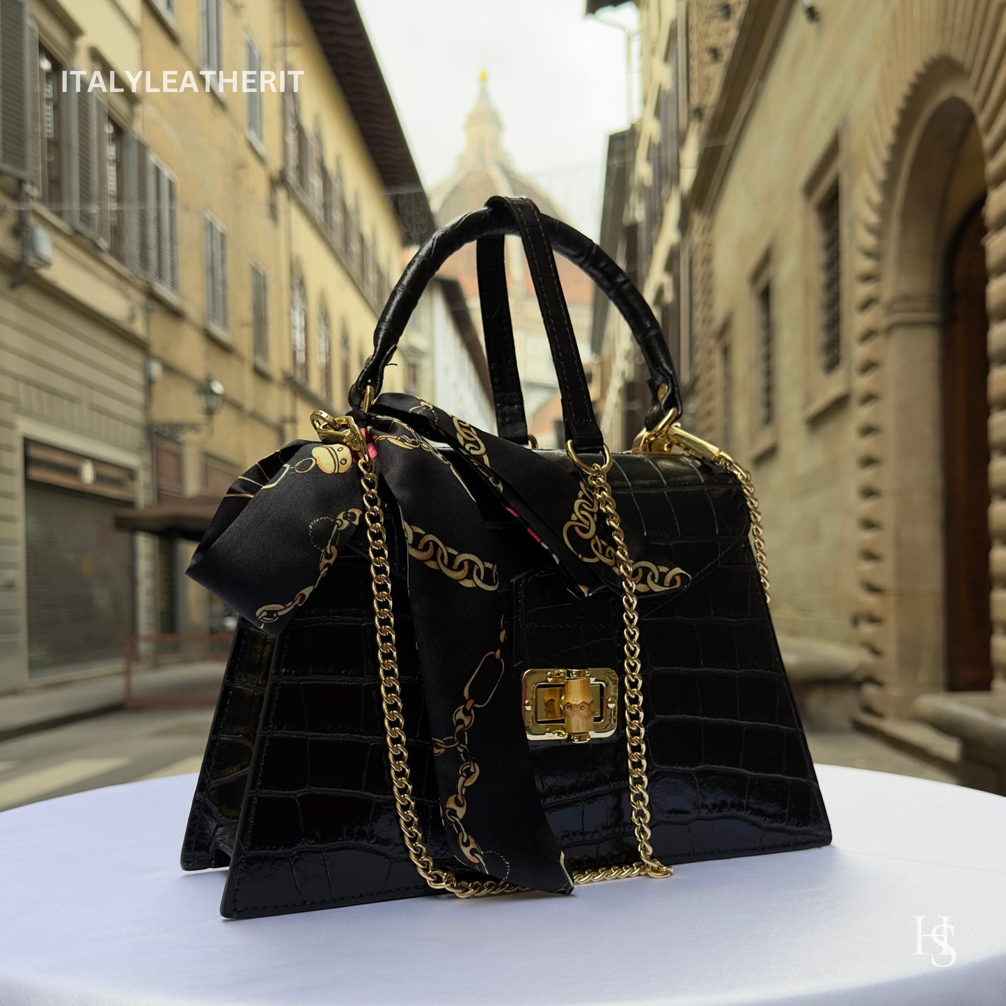 Italian Handmade Leather Bags For Woman l l Elegant Leather Tote From Florence ll Handmade Italy