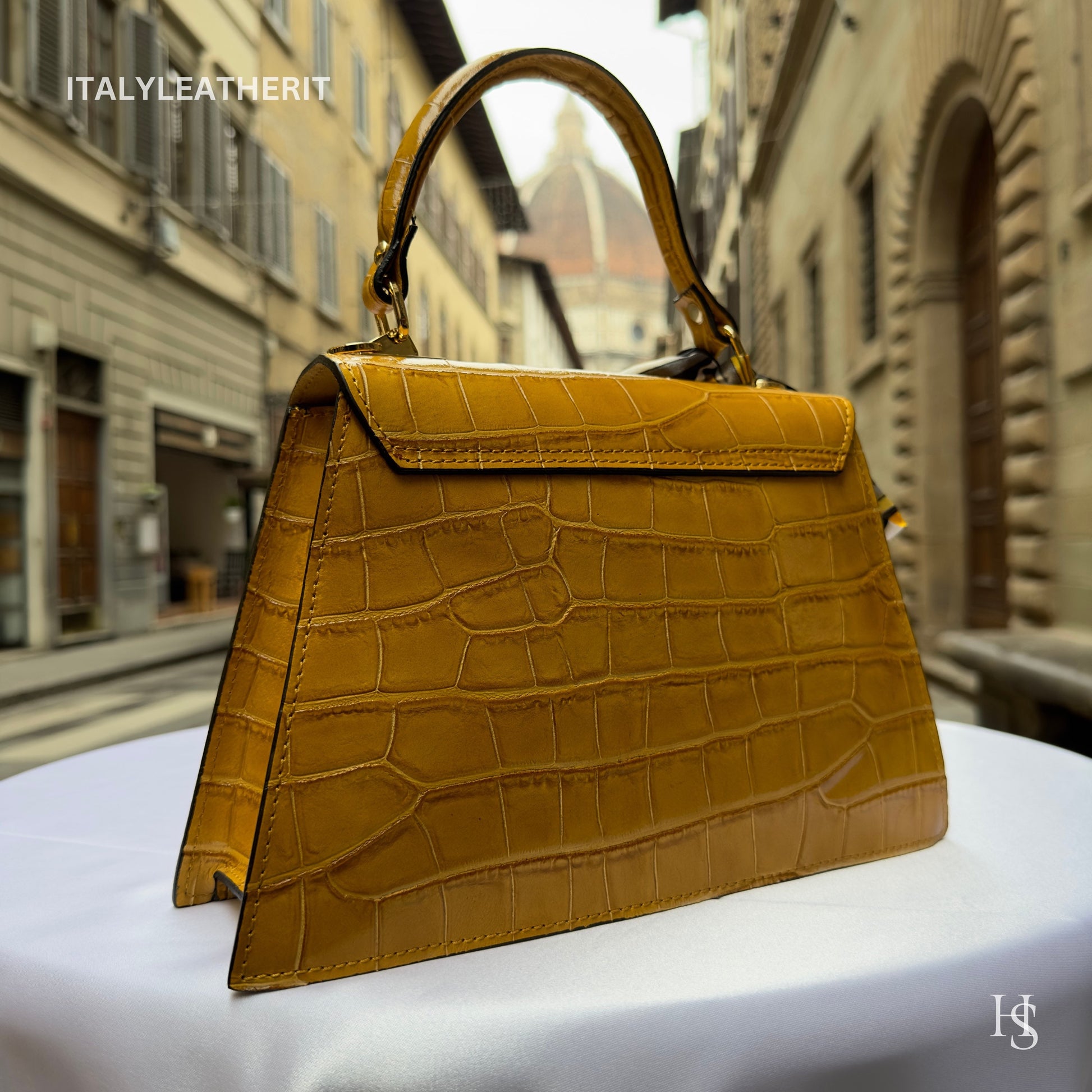 Italian Handmade Leather Bags For Women l l Elegant Leather Tote From Florence, Made in Italy, top hand leather bag