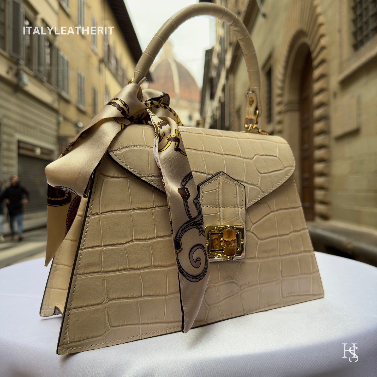 Italian Handmade Leather Bags For Woman l l Elegant Leather Tote From Florence, Formal event purses