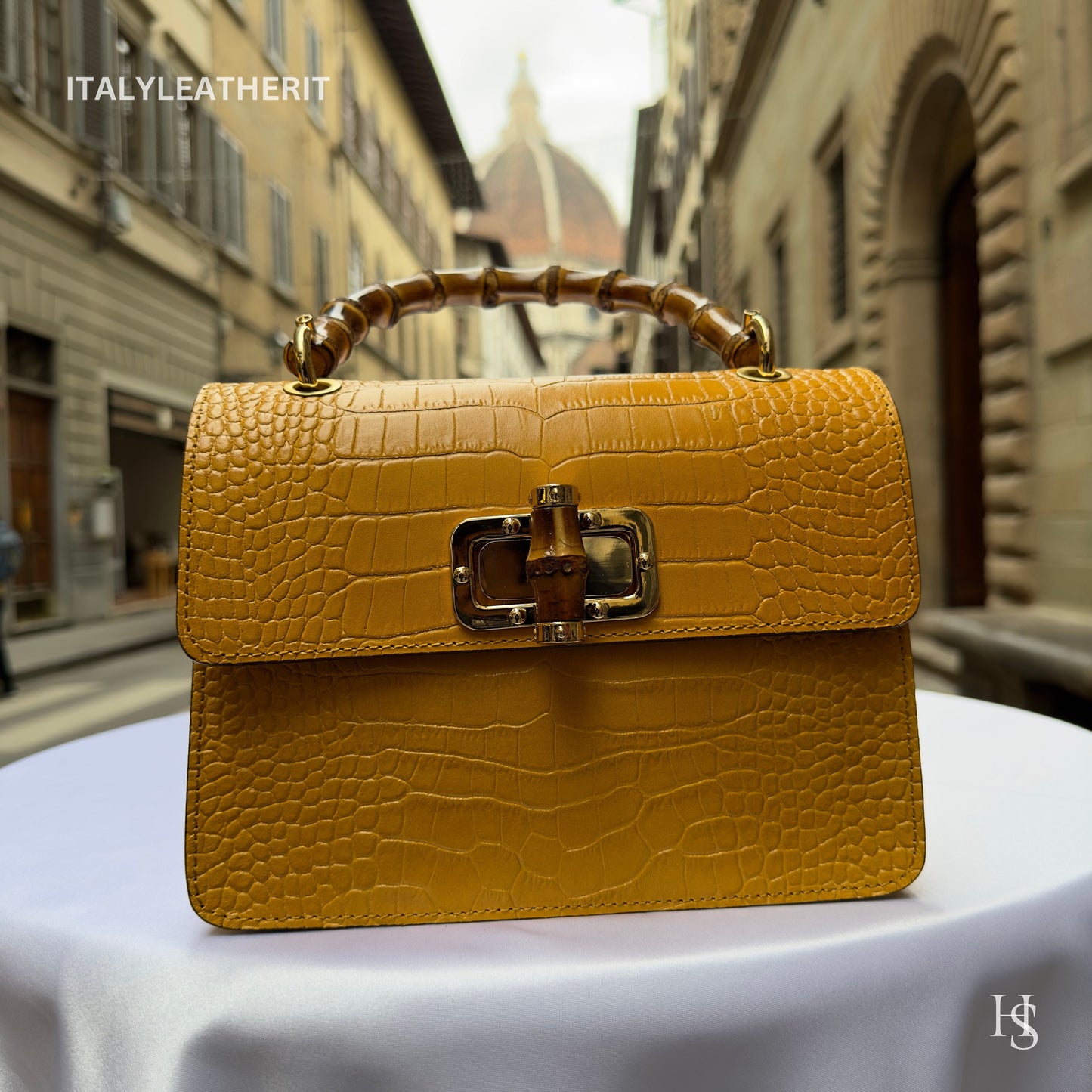 Italian Handmade Leather Bags For Woman | Elegant Leather Tote From Florence, High-Quality Italian Craftsmanship