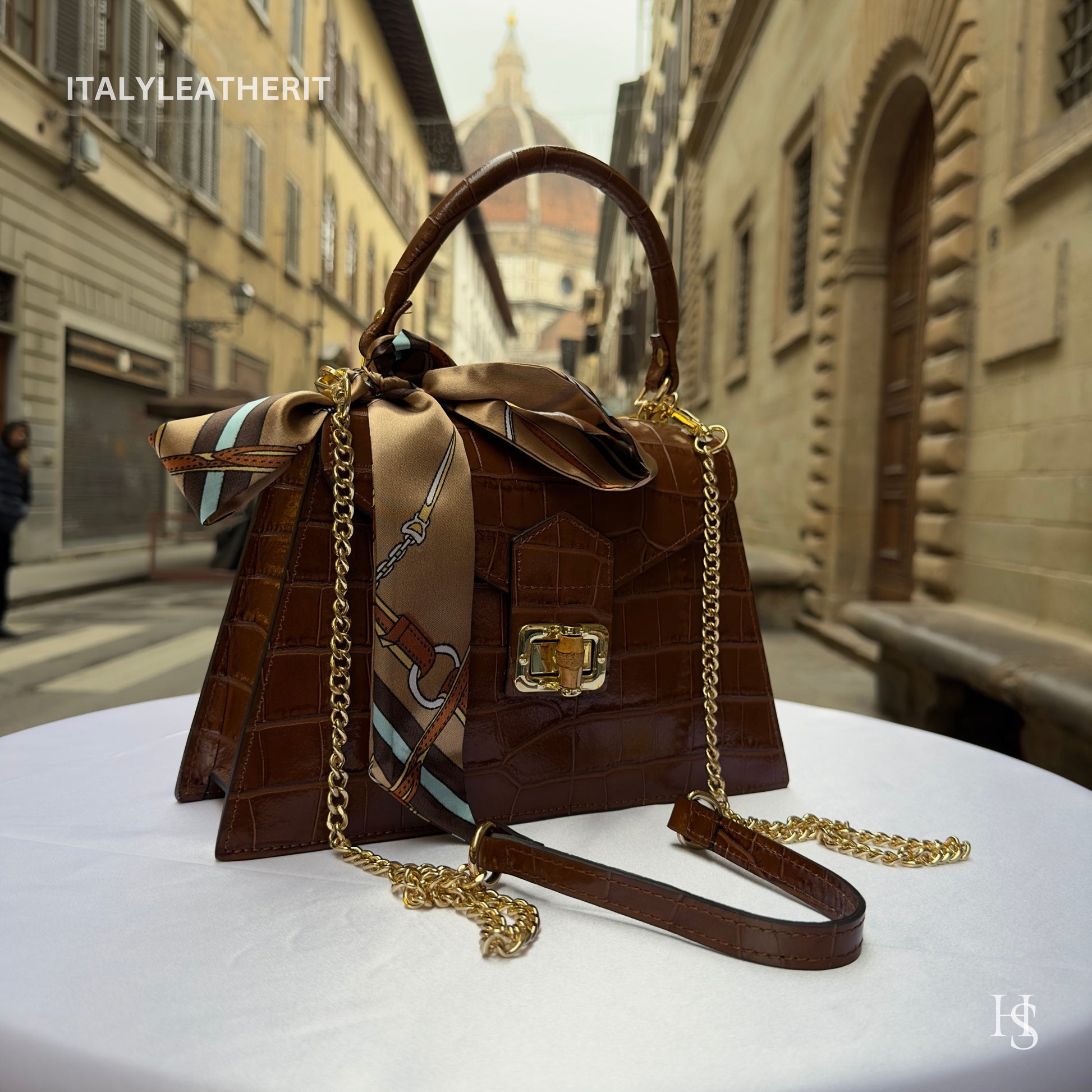 Italian Handmade Leather Bags For Women l l Elegant Leather Tote From Florence, Made In Italy