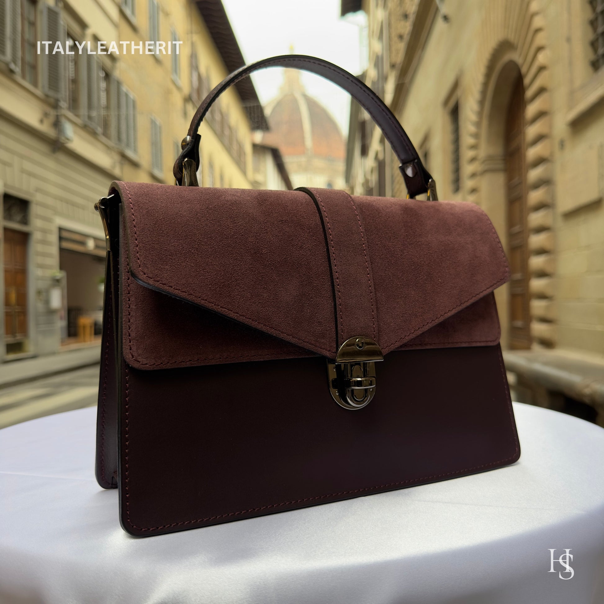 Italian Handmade Leather Bags For Women l l Elegant Leather Tote From Florence, Made in Italy bag