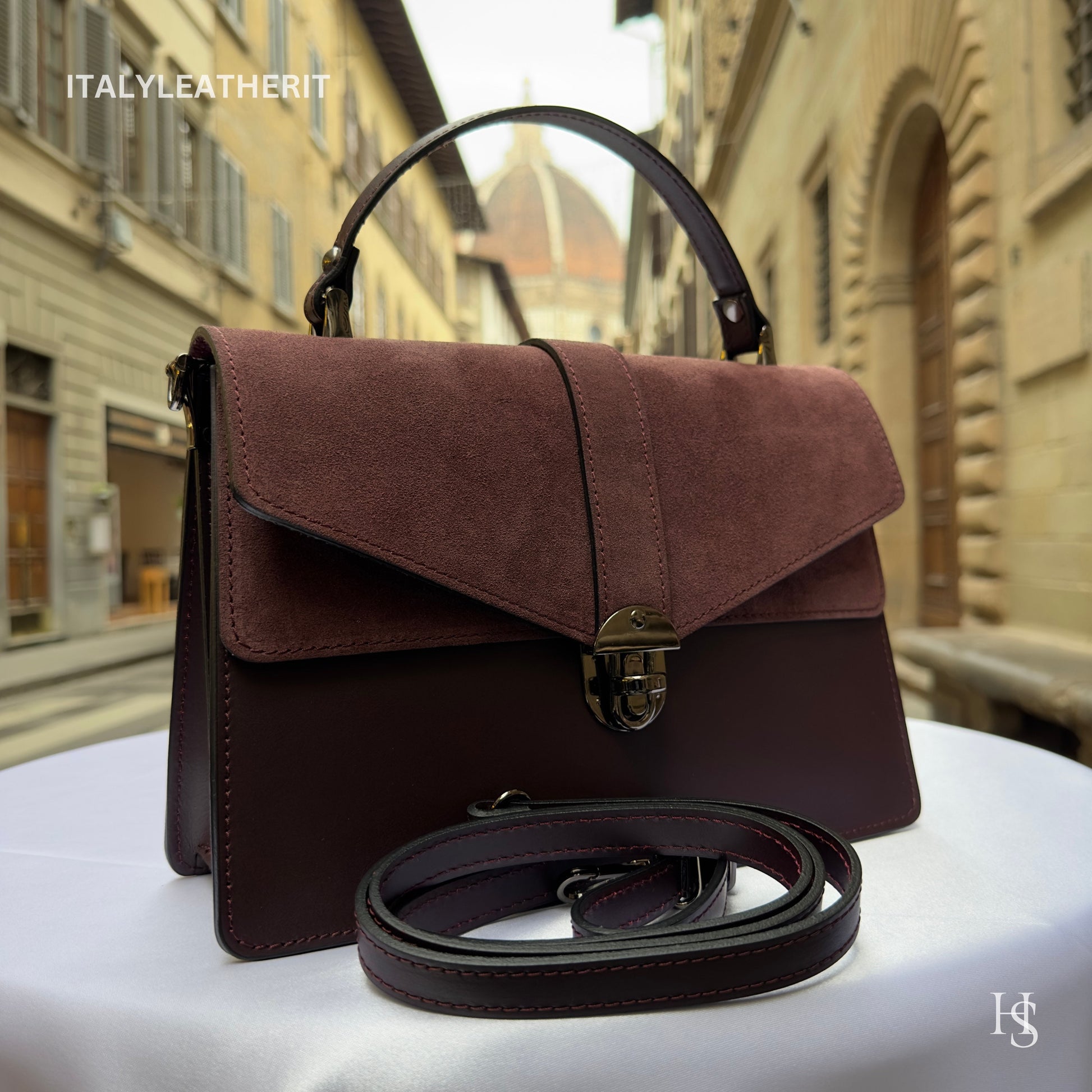 Italian Handmade Leather Bags For Women l l Elegant Leather Tote From Florence, Made in Italy bag