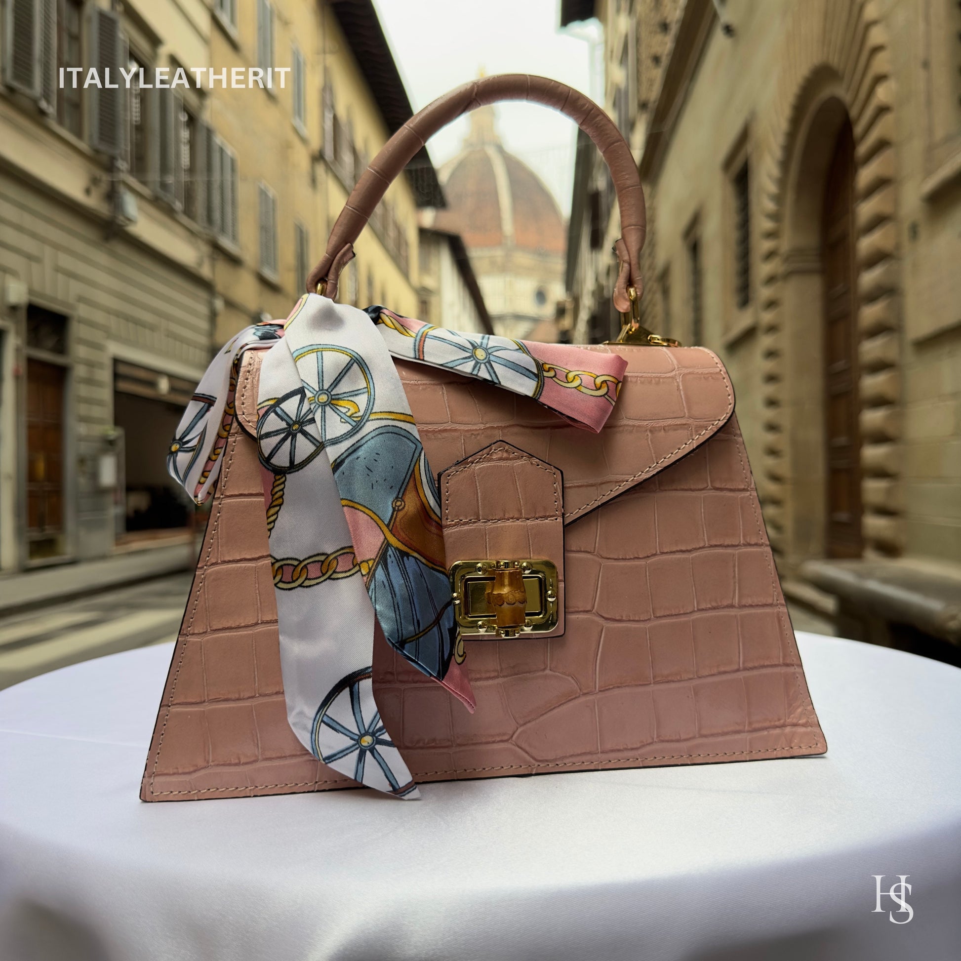 Italian Handmade Leather Bags For Women l l Elegant Leather Tote From Florence, Stylish Designer Bag