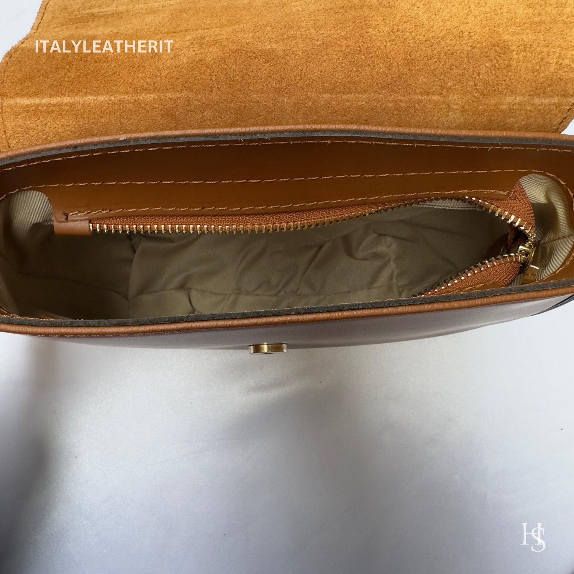 Italian Handmade Leather Bags For Women | Elegant Brown Crossbody Tote From Florence | Genuine Leather