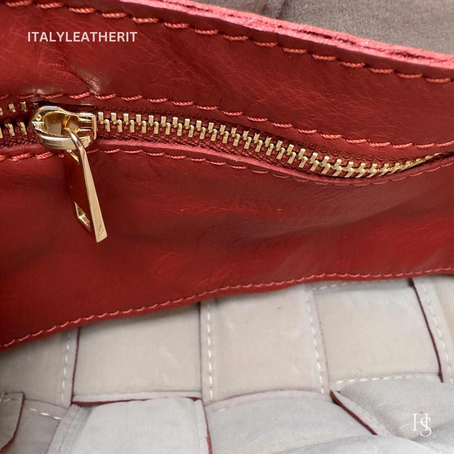 Italian Handmade Leather Bags For Women | Elegant Luxury Soft Leather Orange Crossbody Bag From Florence