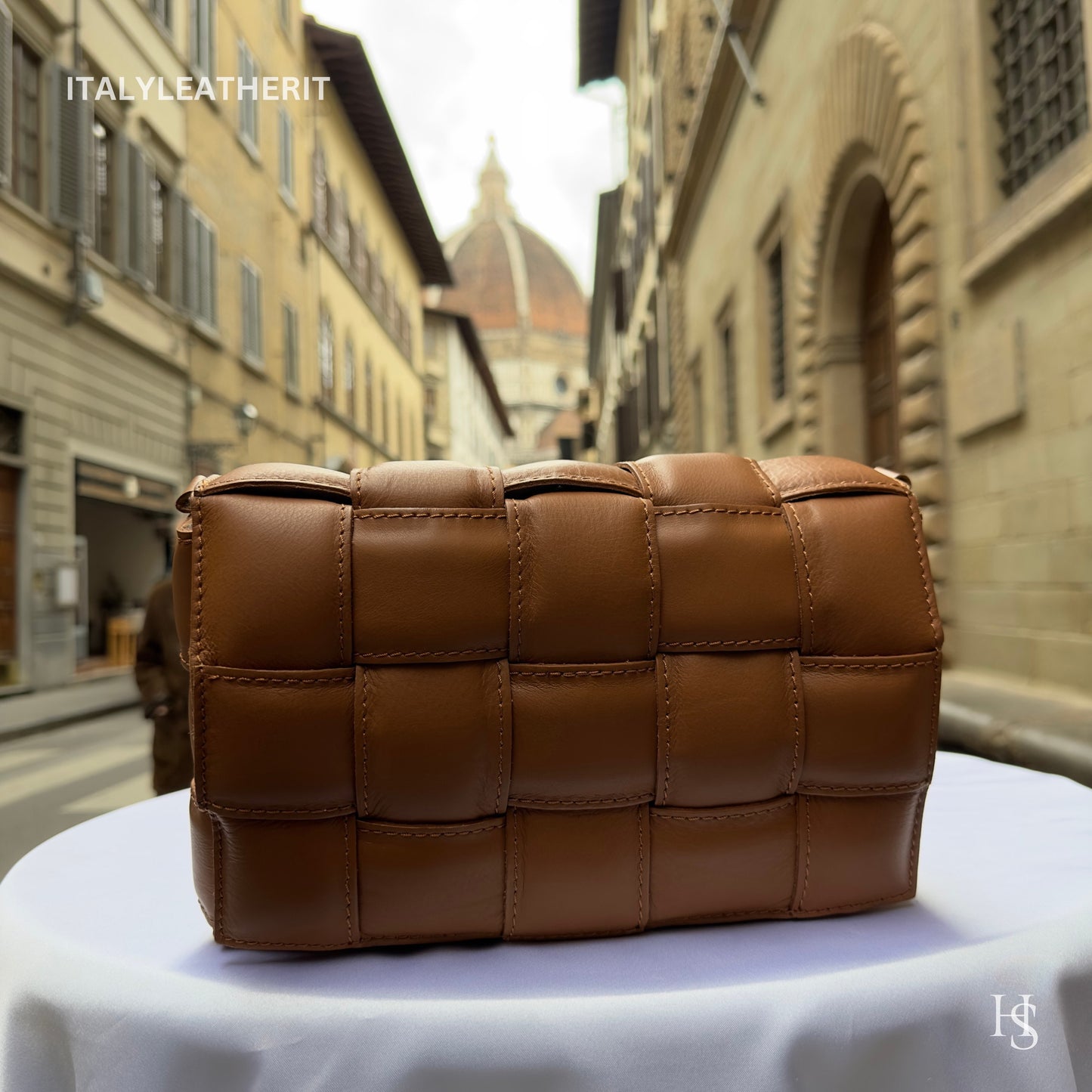 Italian Handmade Leather Bags For Women | Elegant Brown Crossbody Tote From Florence | Perfect Gift For Her