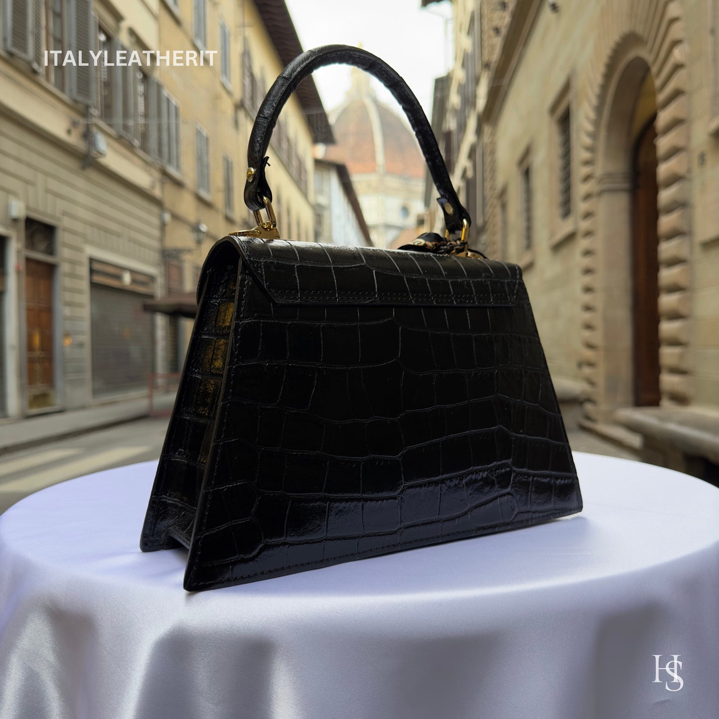 Italian Handmade Leather Bags For Woman l l Elegant Leather Tote From Florence ll Handmade Italy