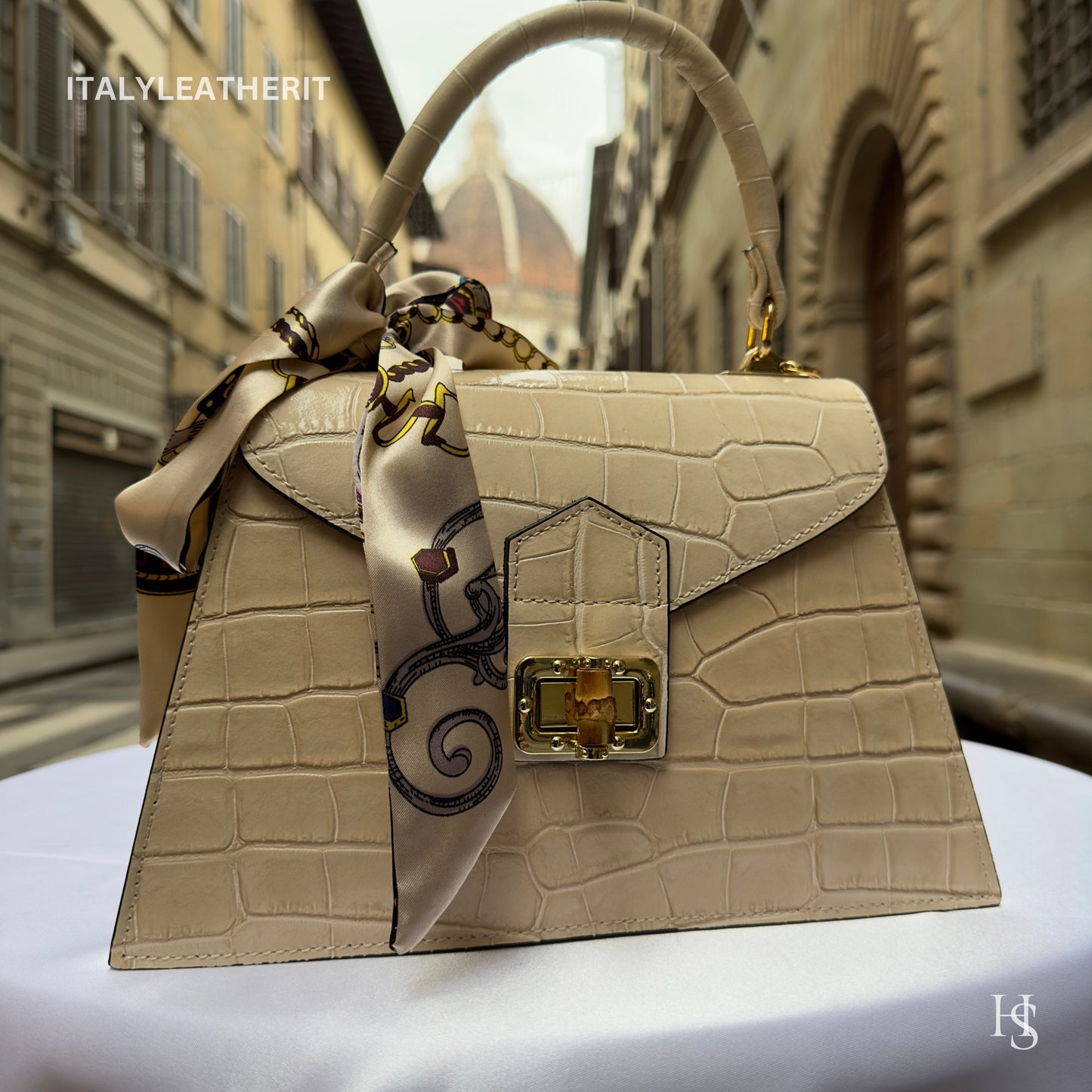 Italian Handmade Leather Bags For Woman l l Elegant Leather Tote From Florence, Formal event purses