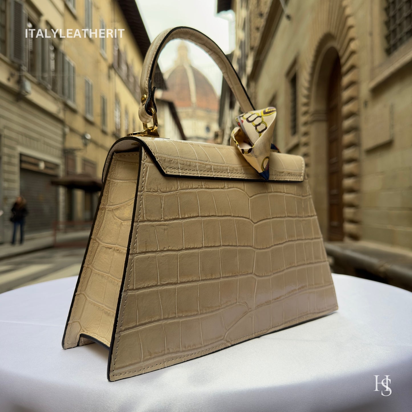 Italian Handmade Leather Bags For Woman l l Elegant Leather Tote From Florence, Formal event purses