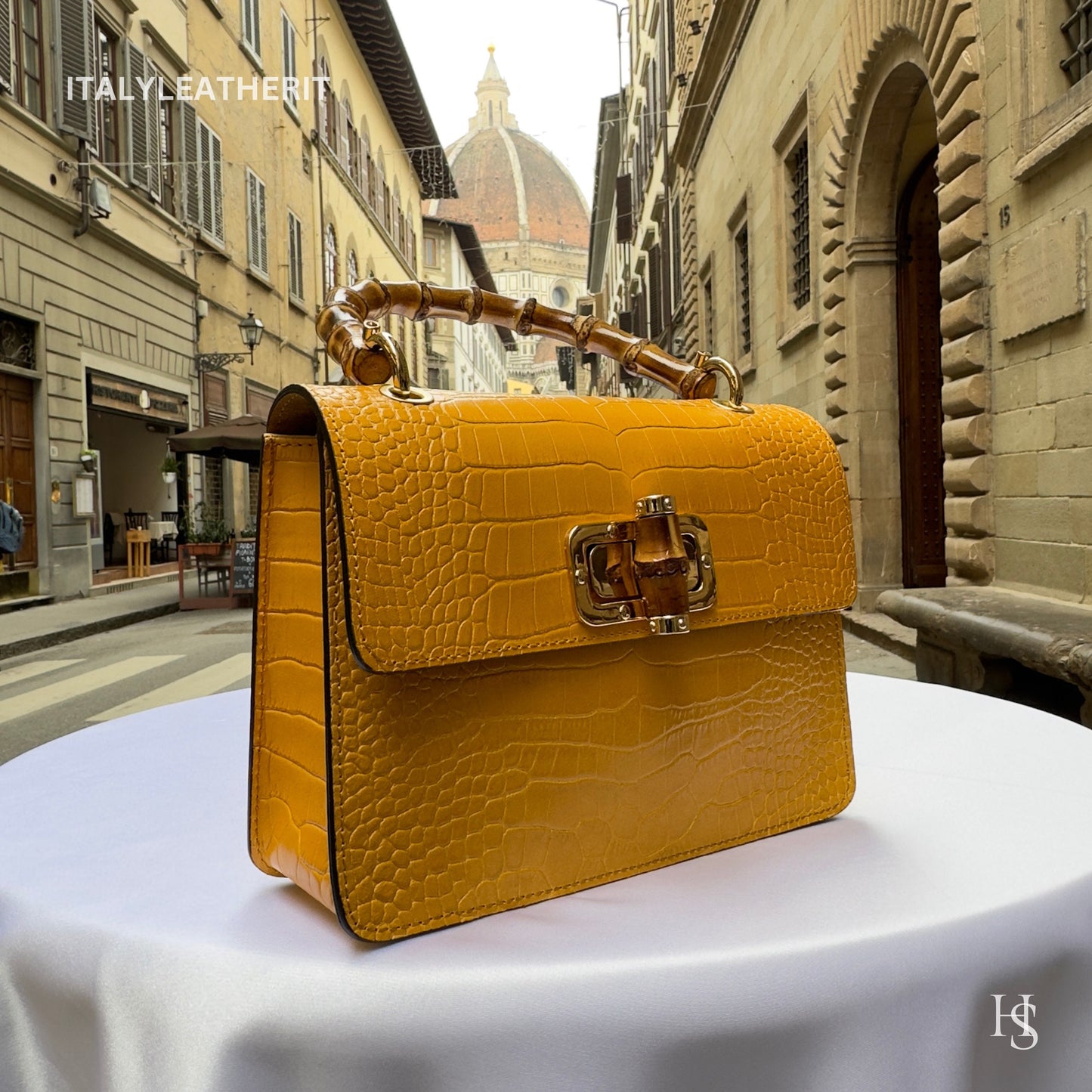 Italian Handmade Leather Bags For Woman | Elegant Leather Tote From Florence, High-Quality Italian Craftsmanship