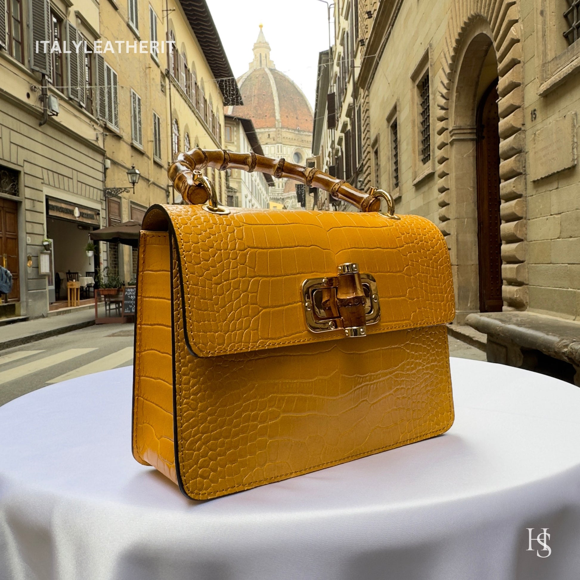 Italian Handmade Leather Bags For Woman | Elegant Leather Tote From Florence, High-Quality Italian Craftsmanship