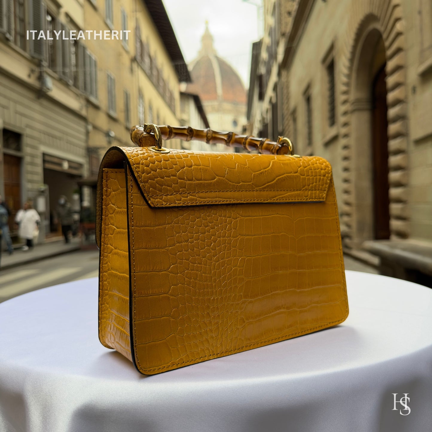 Italian Handmade Leather Bags For Woman | Elegant Leather Tote From Florence, High-Quality Italian Craftsmanship