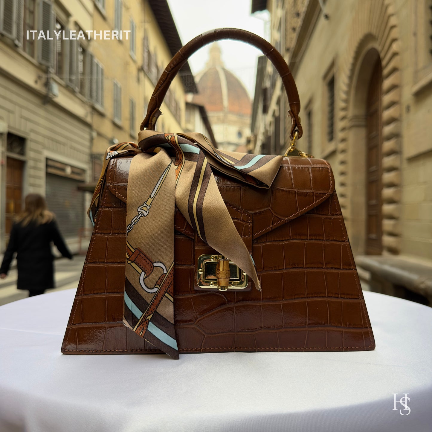 Italian Handmade Leather Bags For Women l l Elegant Leather Tote From Florence, Made In Italy