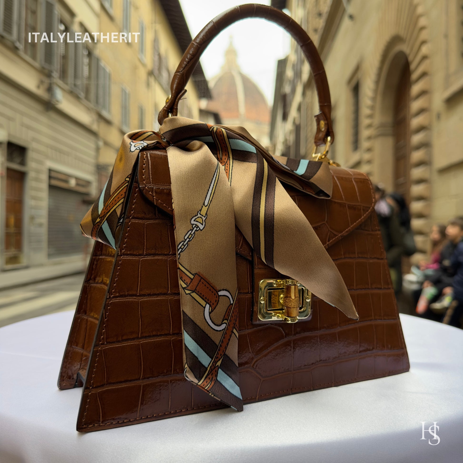 Italian Handmade Leather Bags For Women l l Elegant Leather Tote From Florence, Made In Italy