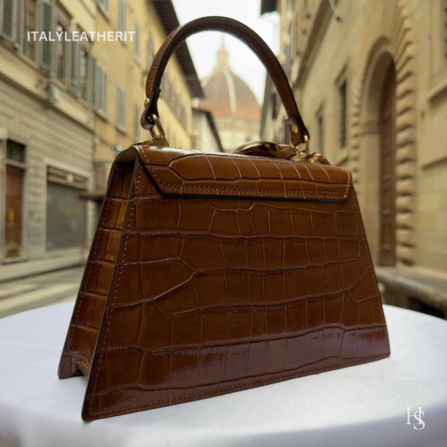 Italian Handmade Leather Bags For Women l l Elegant Leather Tote From Florence, Made In Italy