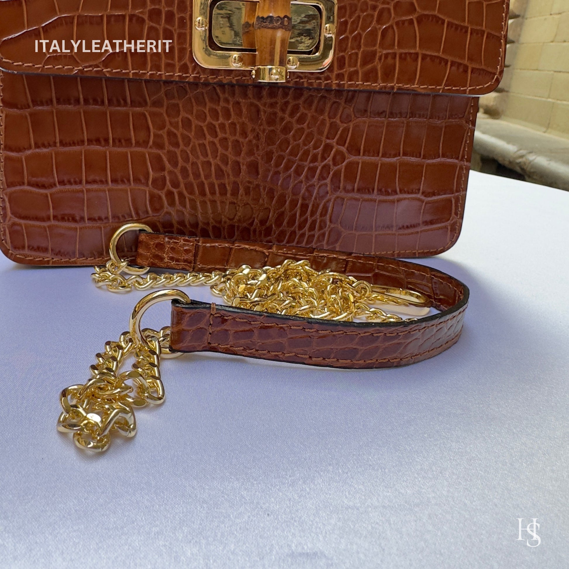 Italian Handmade Leather Bags For Women l l Elegant Leather Tote From Florence, Brown Leather tote Premium Purse