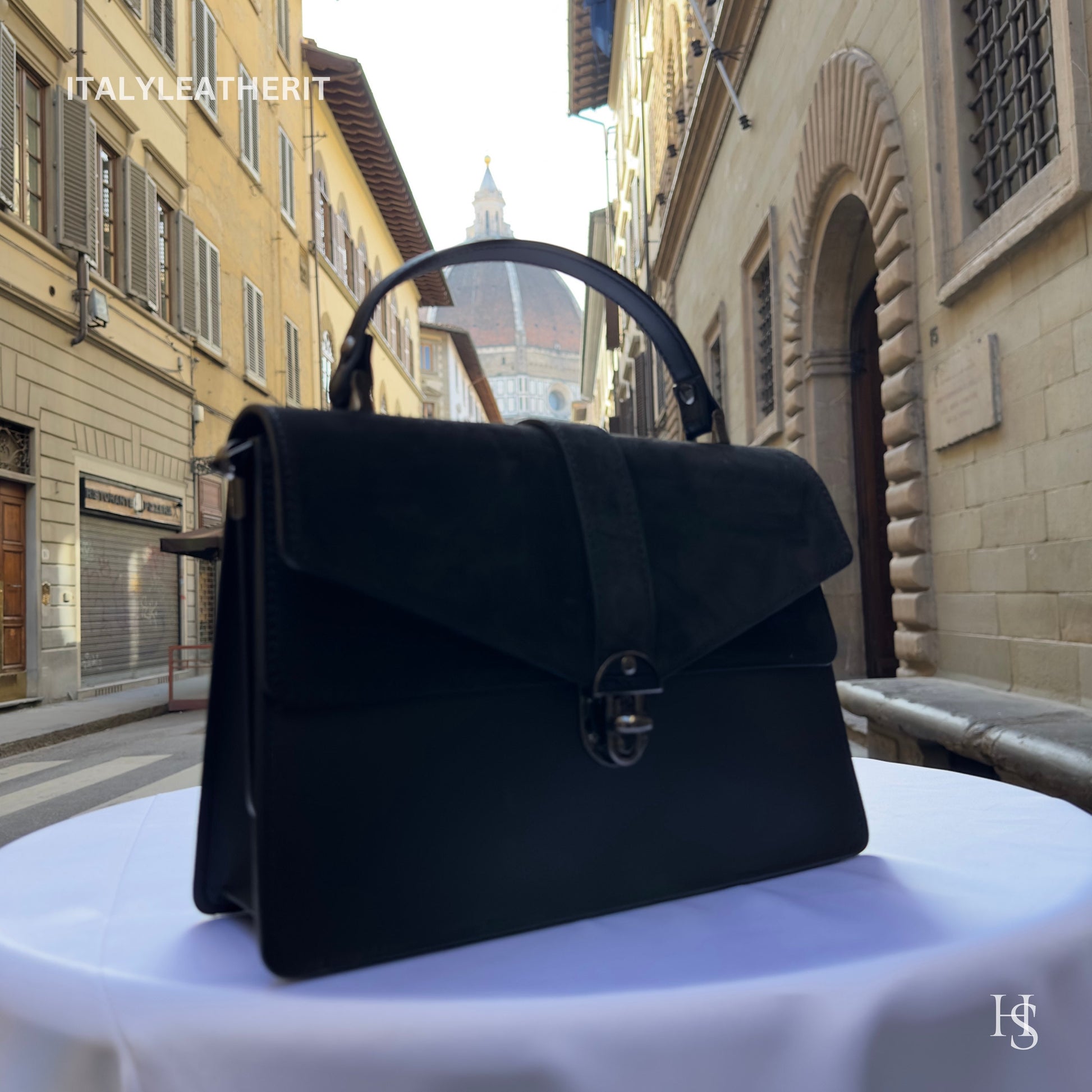 Italian Handmade Leather Bags For Women | Elegant Black Handbag From Florence | Luxury Bag, Black Bag