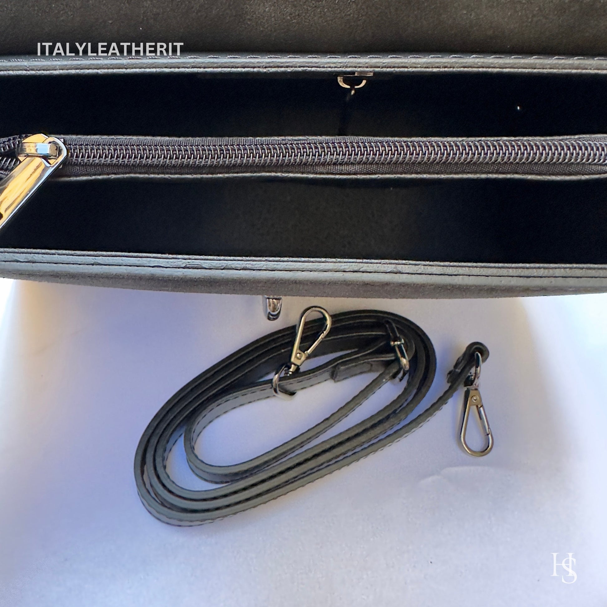 Italian Handmade Leather Bags For Women | Elegant Black Handbag From Florence | Luxury Bag, Black Bag