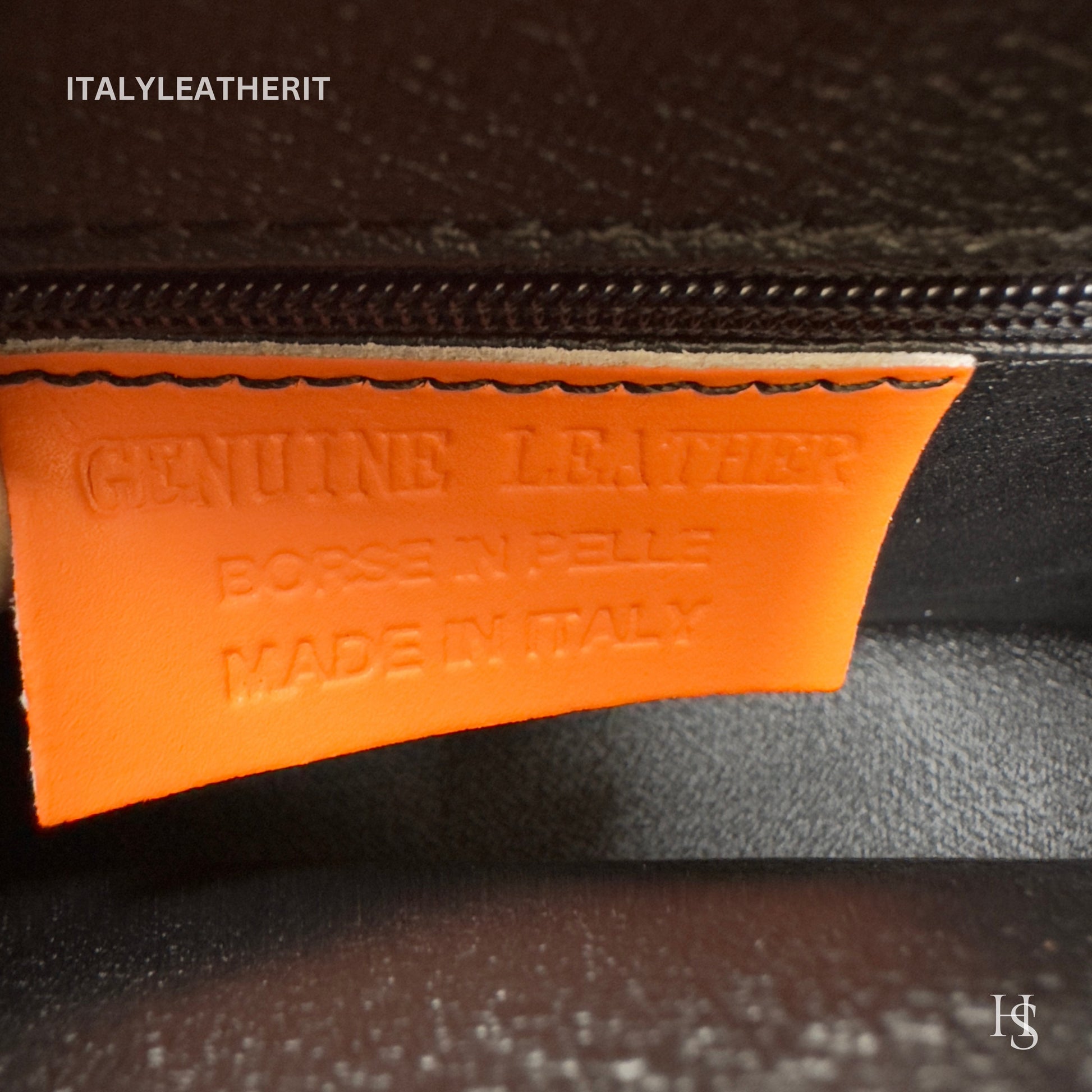 Italian Handmade Leather Bags For Women | Elegant Leather Tote From Florence | Orange Leather Tote | Orange Leather Bag