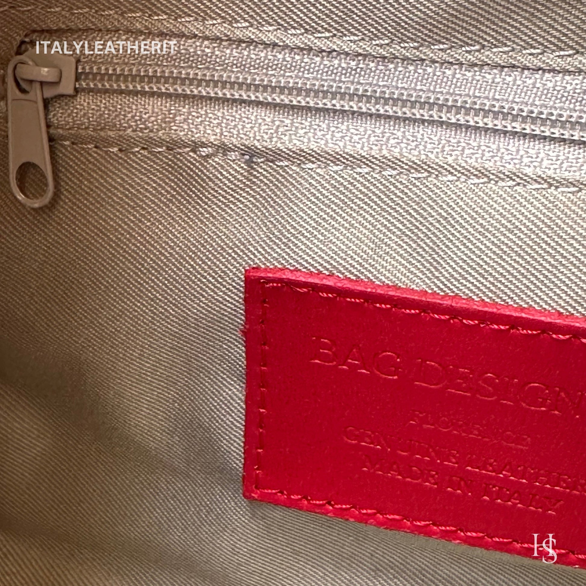 Italian Handmade Leather Bags For Women | Elegant Leather Tote From Florence, Red Leather Bag