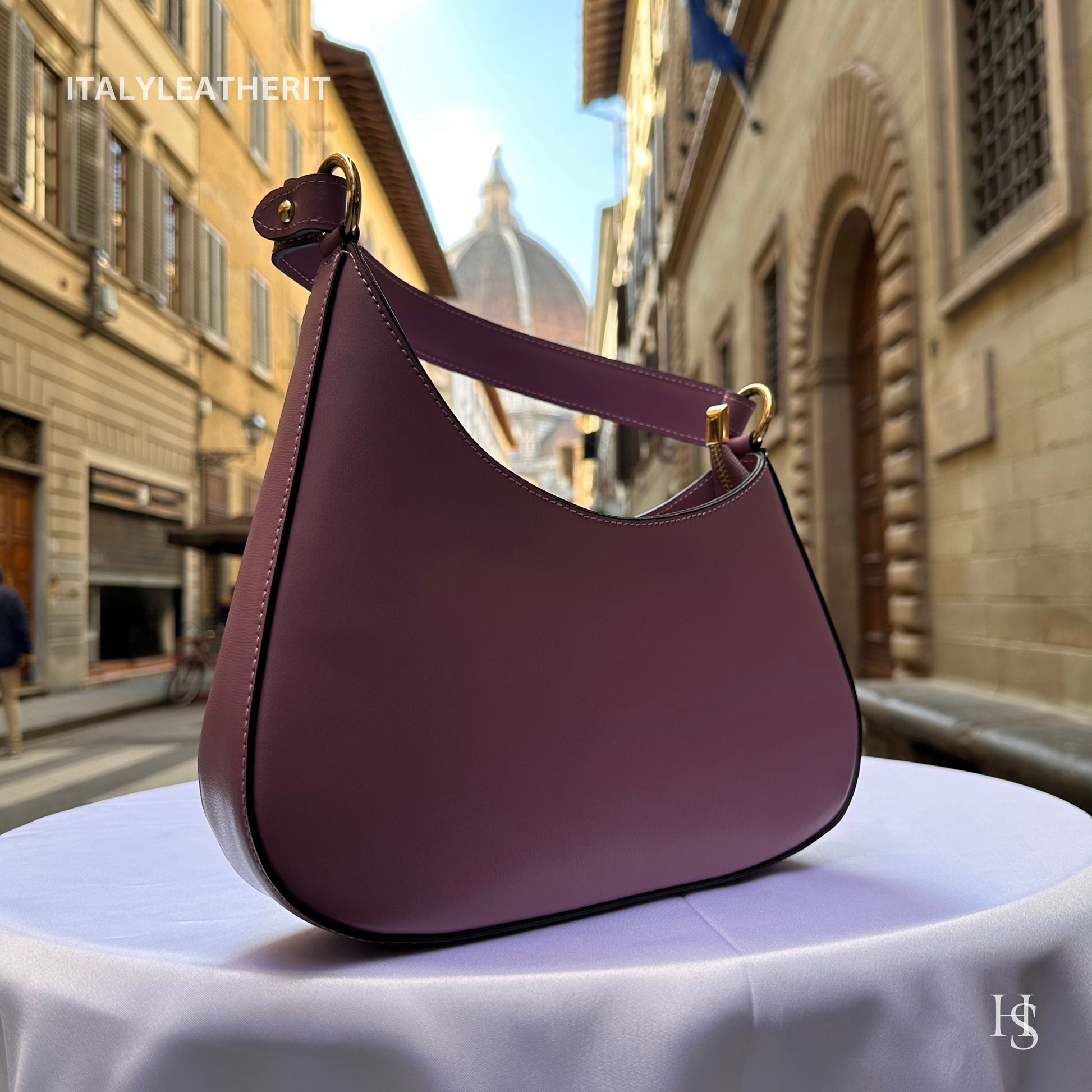 Italian Handmade Leather Shoulder Bag For Women | Elegant Leather Tote From Florence | Premium Stylish Design