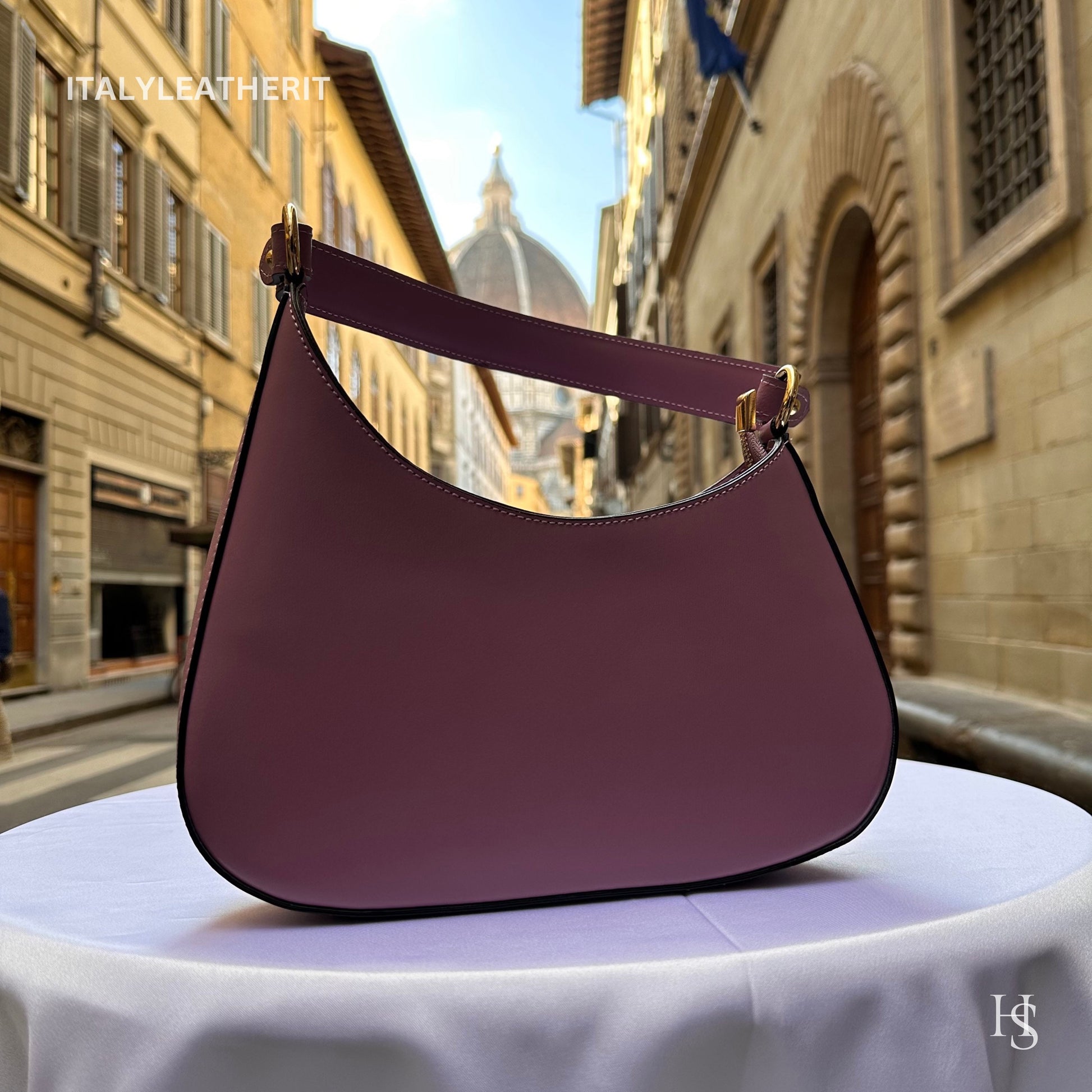 Italian Handmade Leather Shoulder Bag For Women | Elegant Leather Tote From Florence | Premium Stylish Design