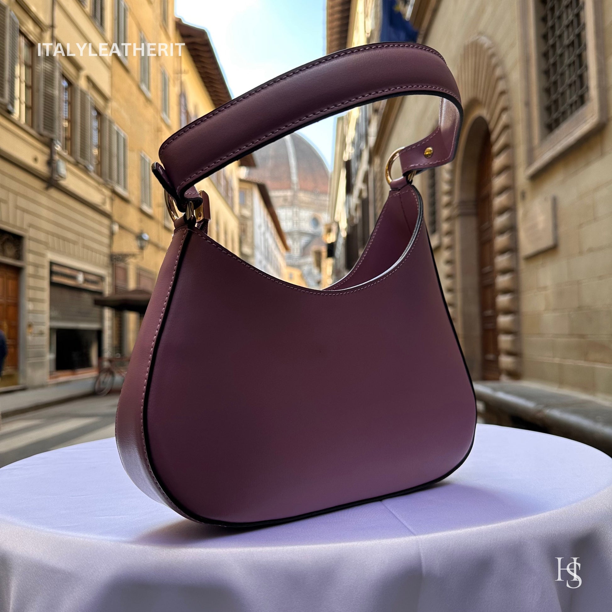 Italian Handmade Leather Shoulder Bag For Women | Elegant Leather Tote From Florence | Premium Stylish Design