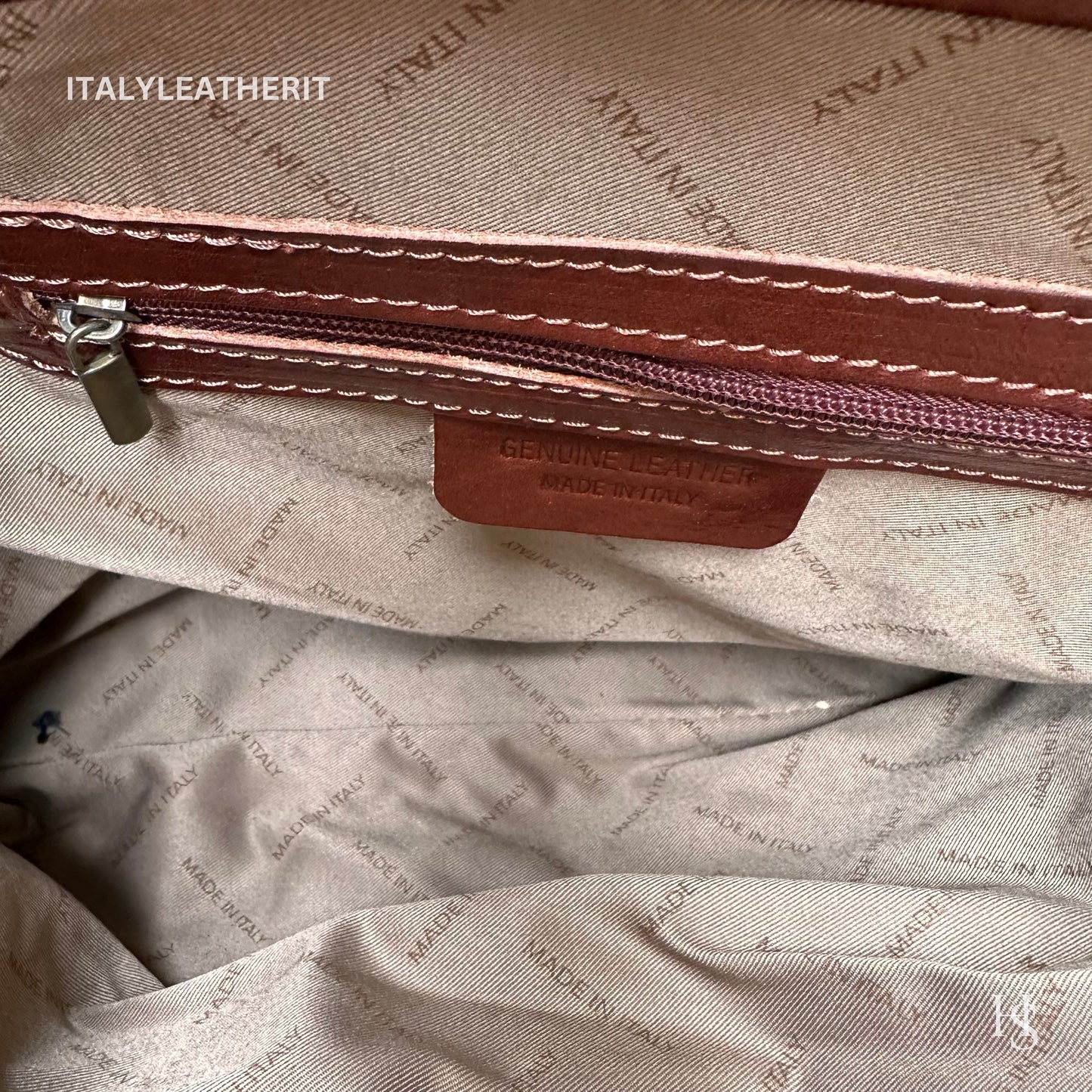 Italian Handmade Leather Bags For Woman l l Elegant Leather Tote From Florence, Brown leather Tote